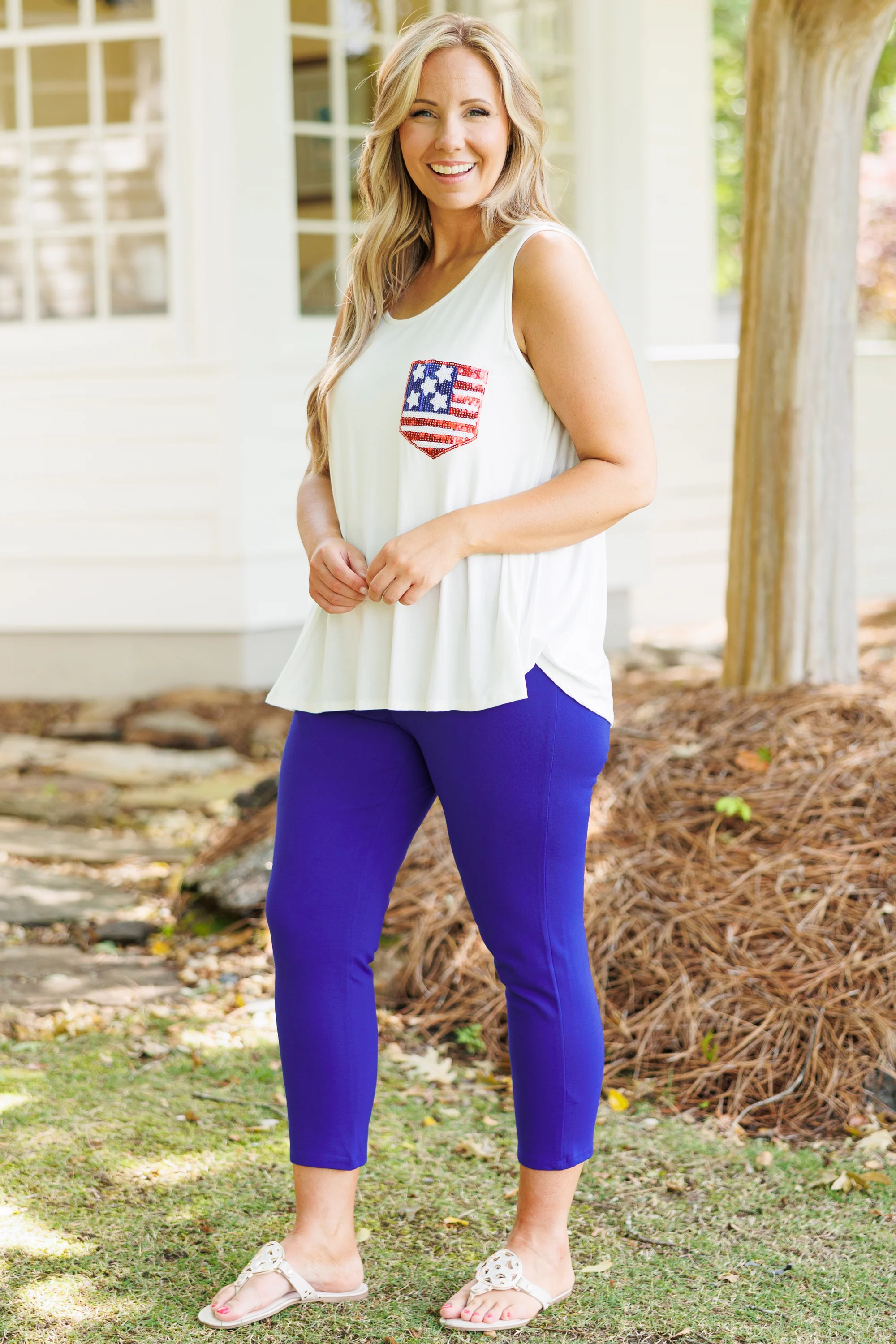 Business Lady Pants, Cobalt - Giverhouse