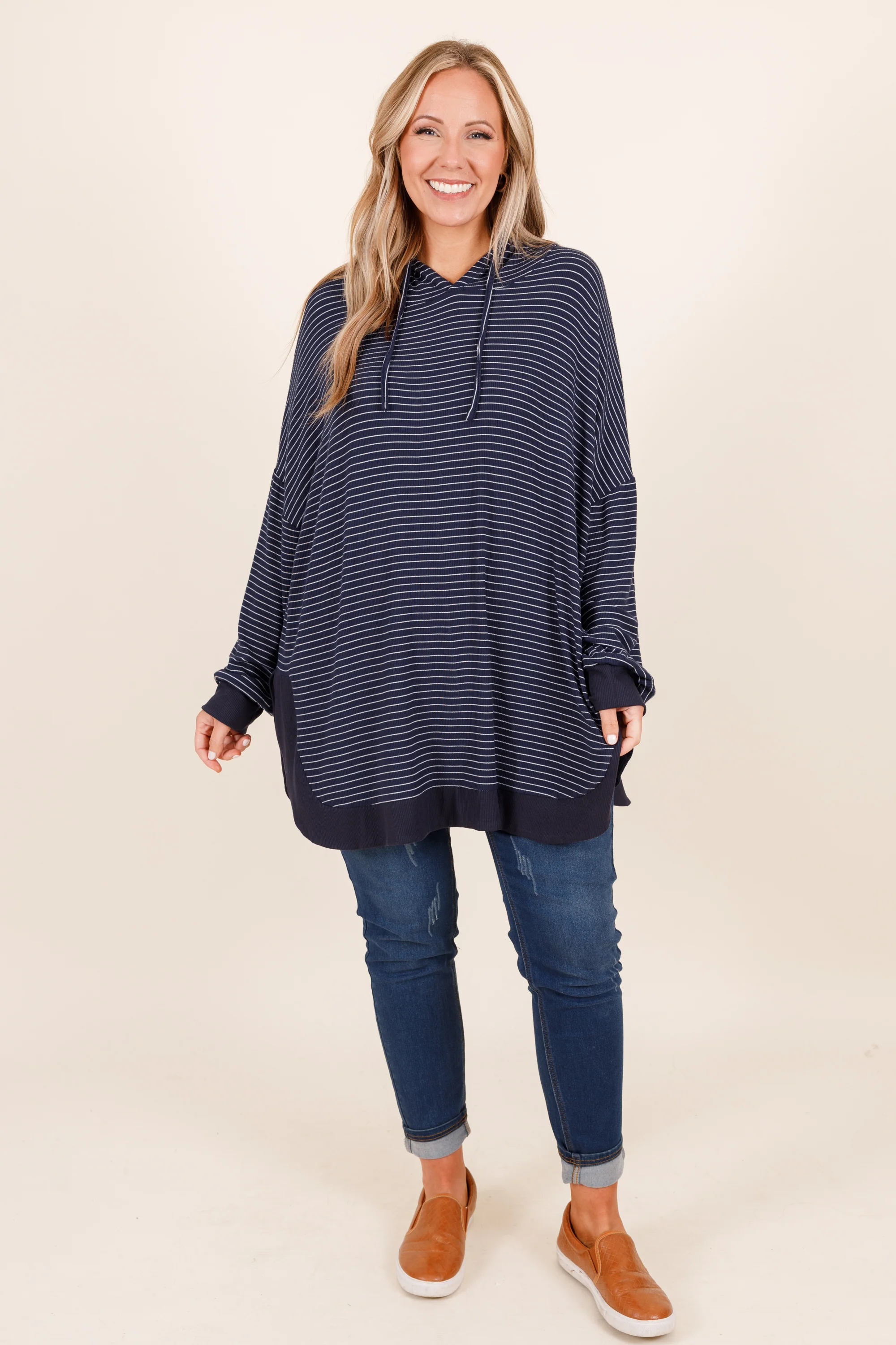 Don't Fall Tonight Hoodie, Navy - Giverhouse