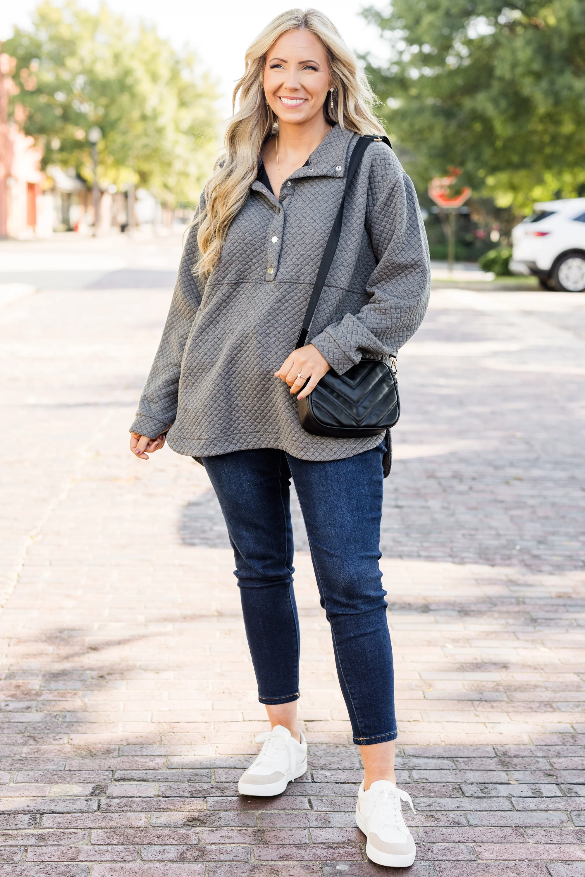 Snuggle Me Up Pullover, Charcoal Gray - Giverhouse