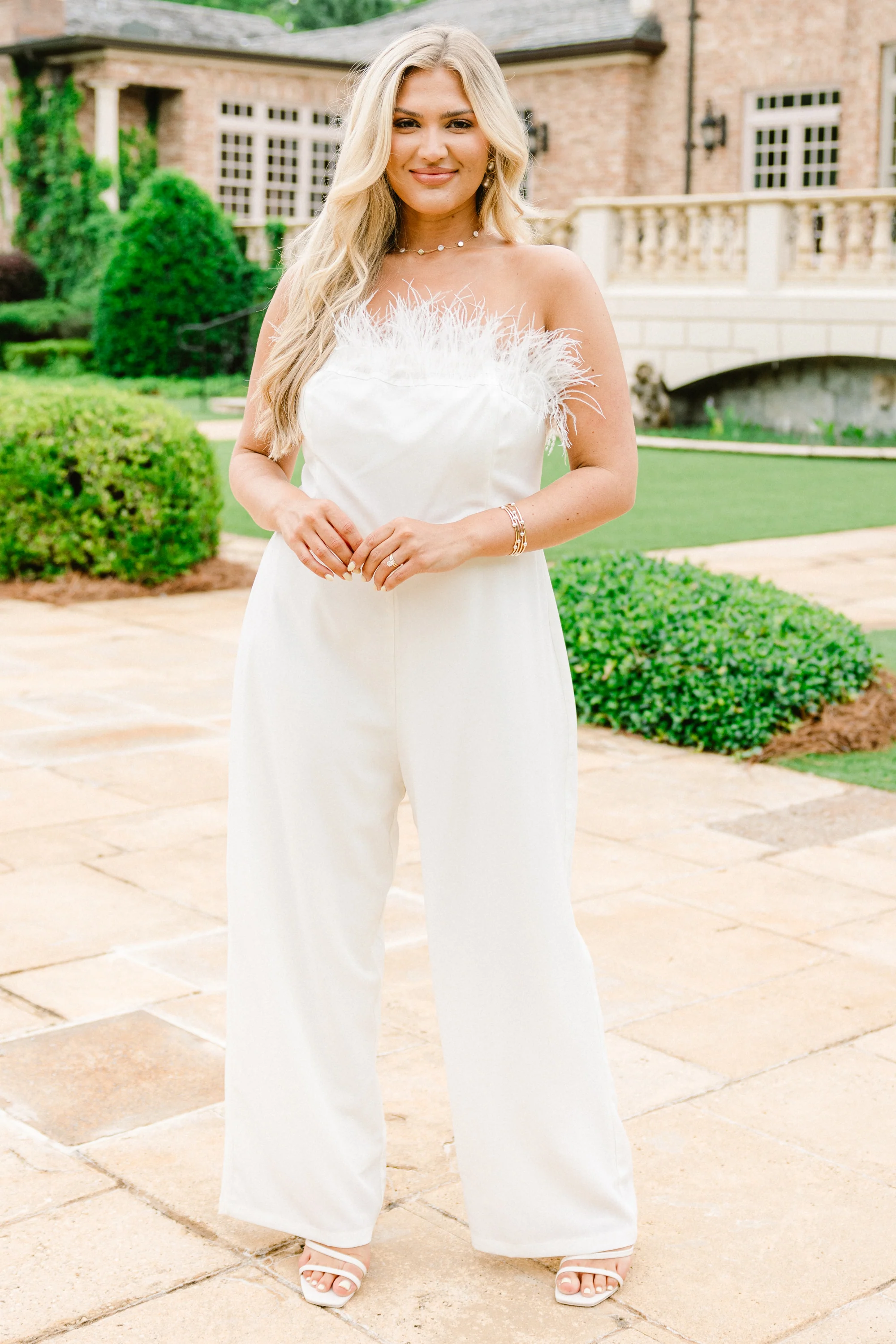 What A Charmer Jumpsuit, White - Giverhouse