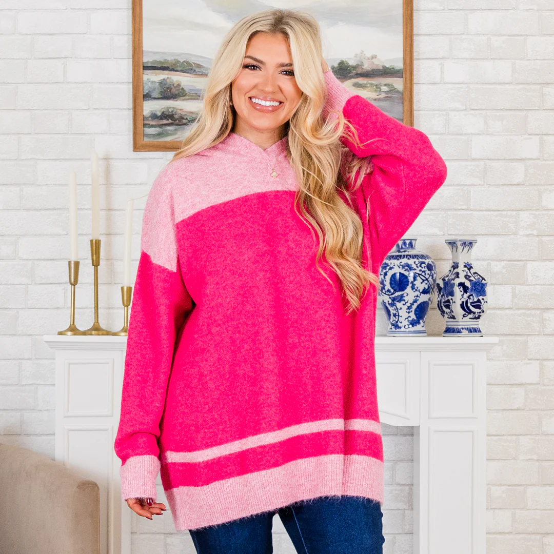 Let Me Talk Sweater, Pink - Giverhouse