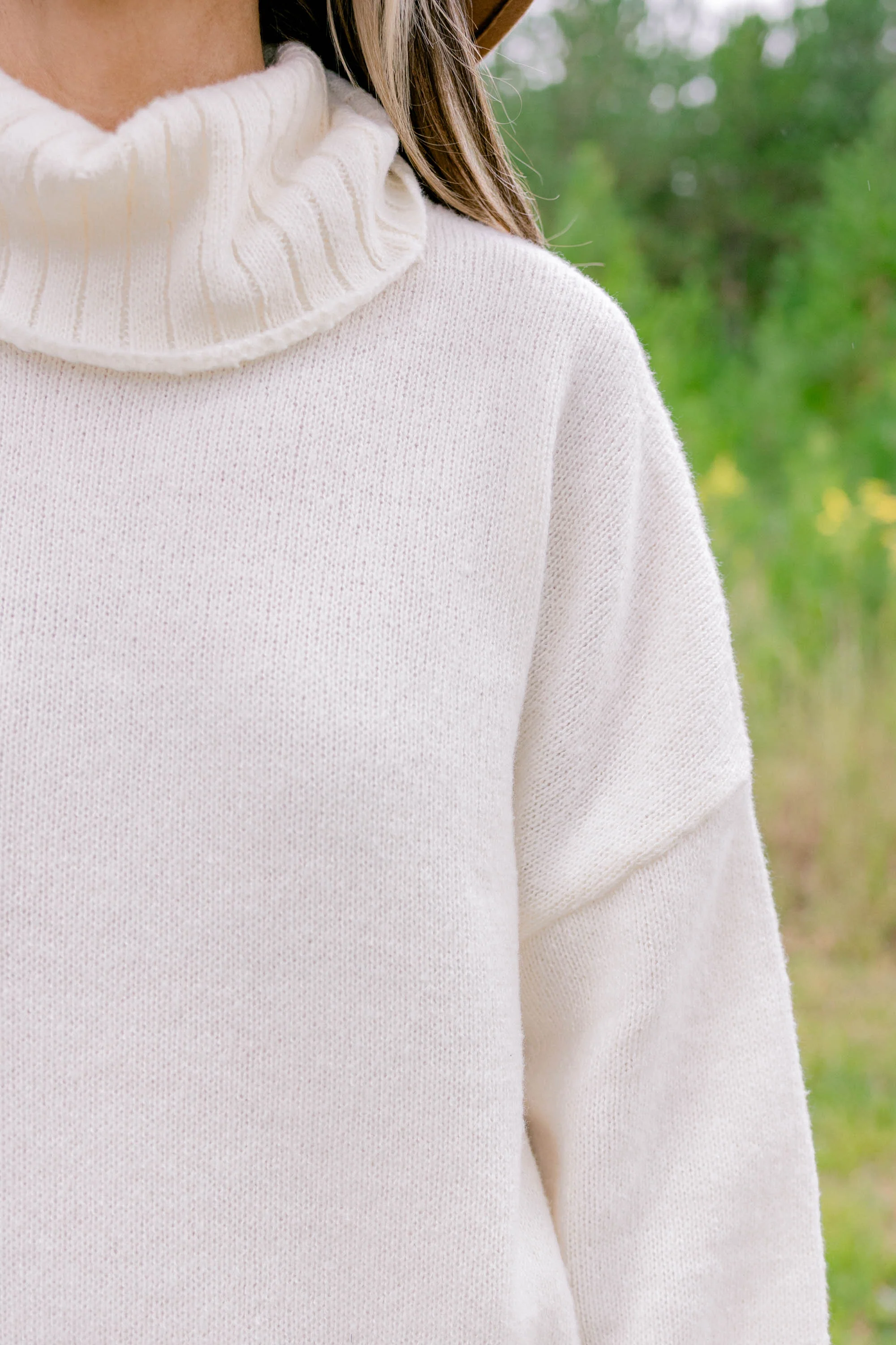 On The Mark Sweater Dress, Cream - Giverhouse