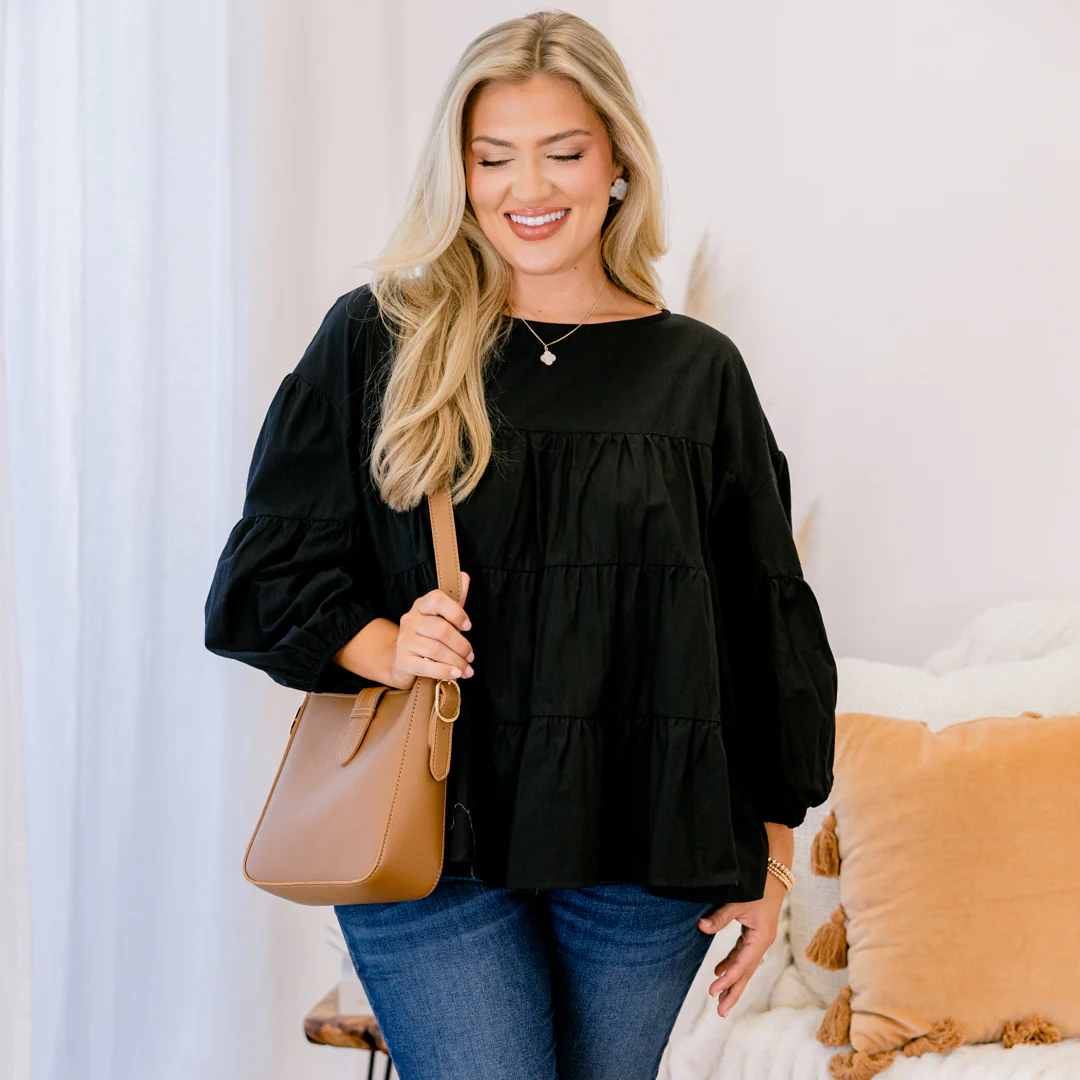 You Look So Perfect Top, Black - Giverhouse