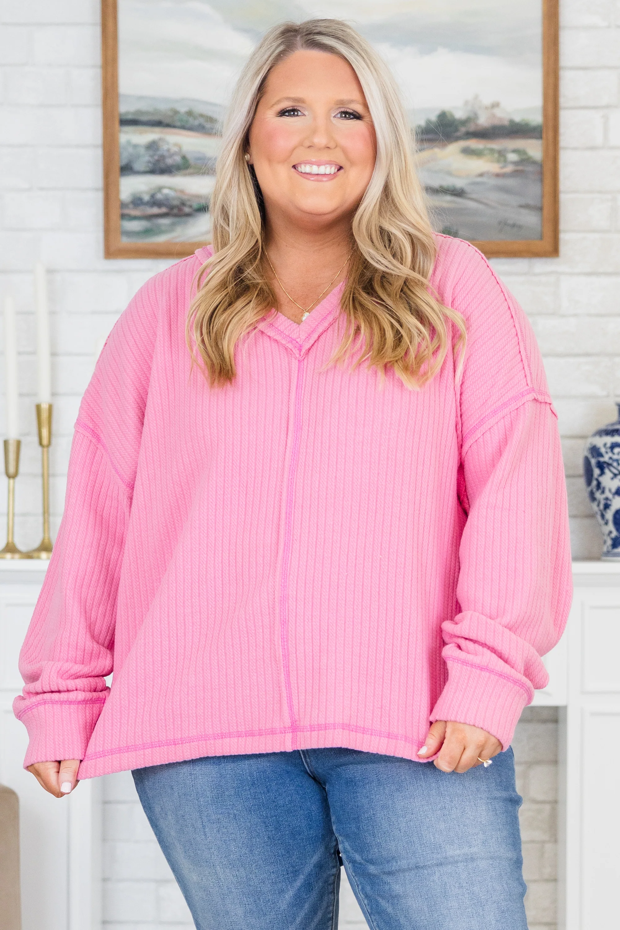 In The Orchard Sweater, Pink - Giverhouse