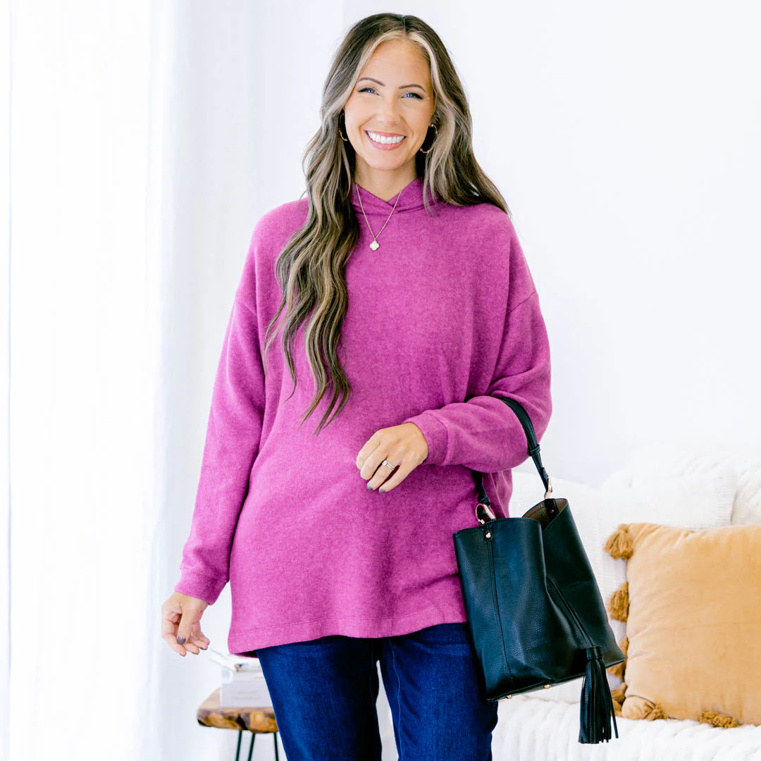 I Am On The Go Top, Light Plum - Giverhouse