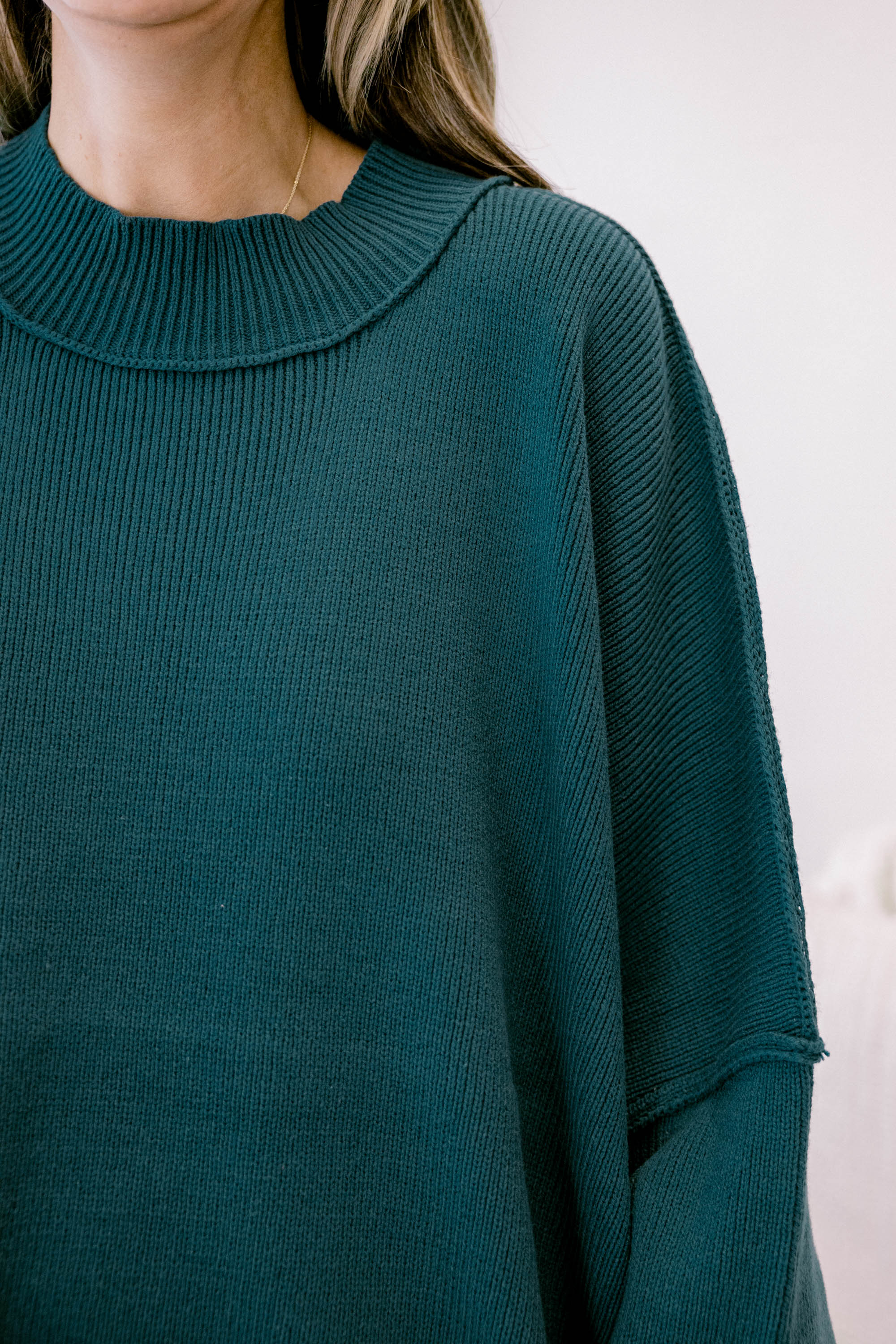 Perfectly Cozy Sweater, Teal - Giverhouse