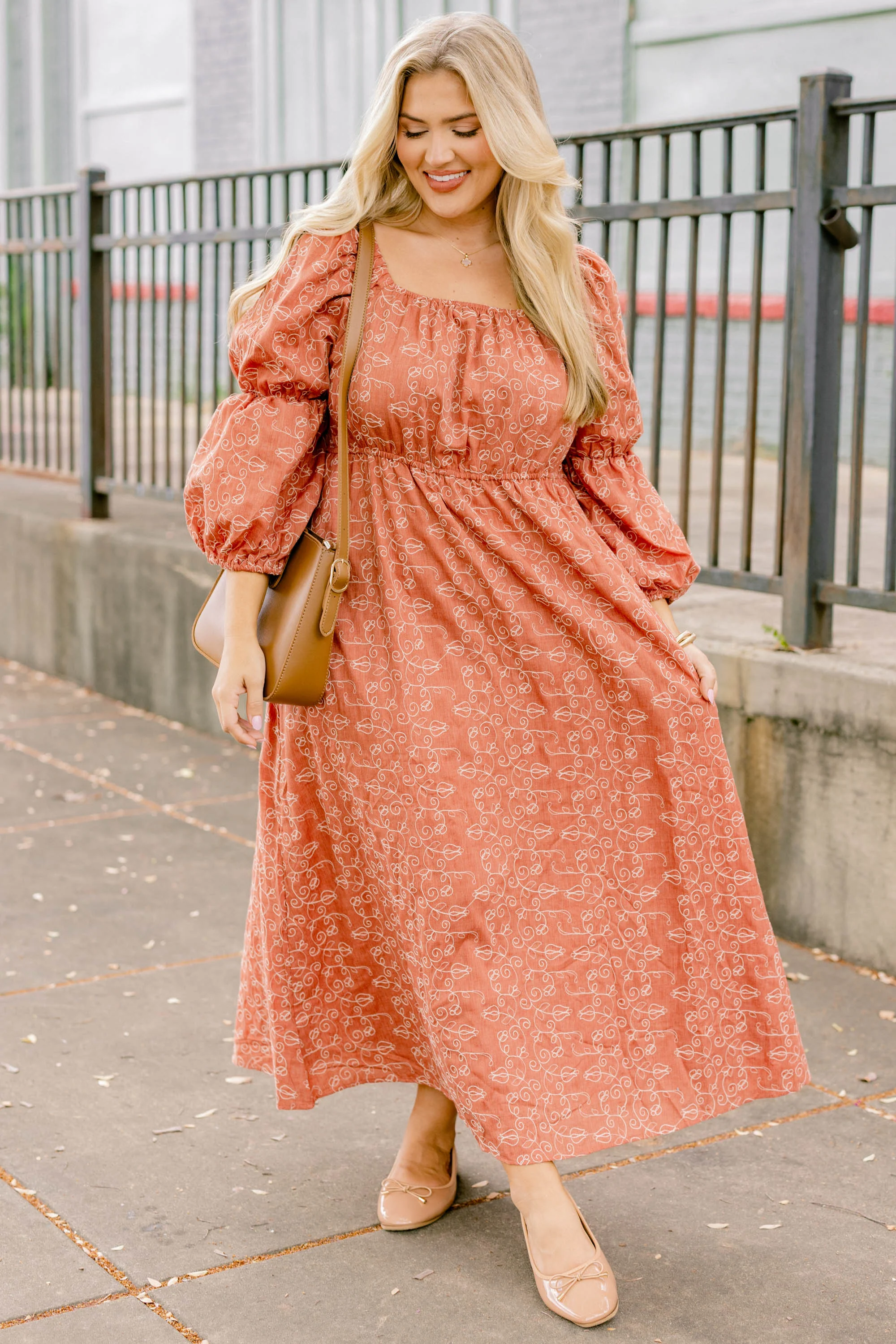 Couldn't Miss It Dress, Rust - Giverhouse