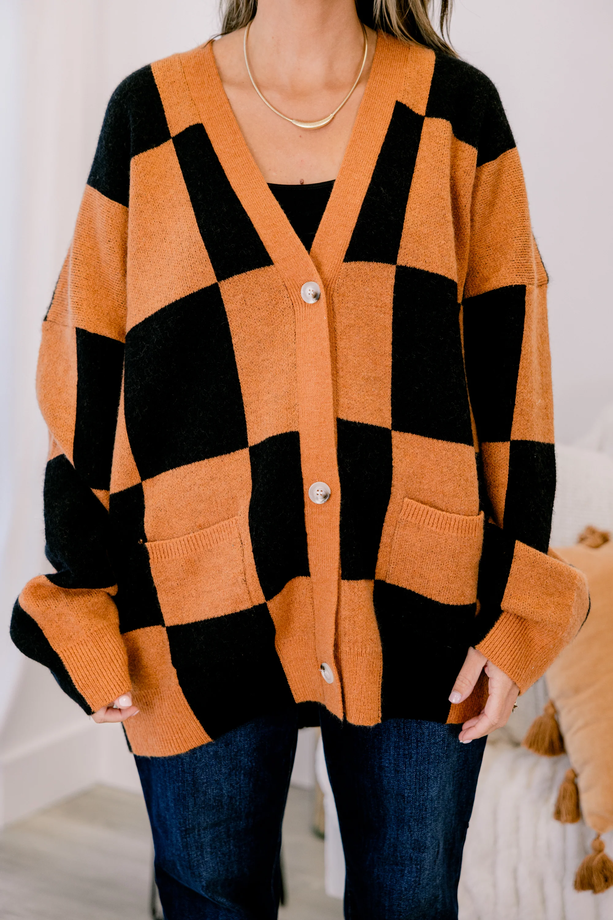 On The Run Cardigan, Pumpkin - Giverhouse