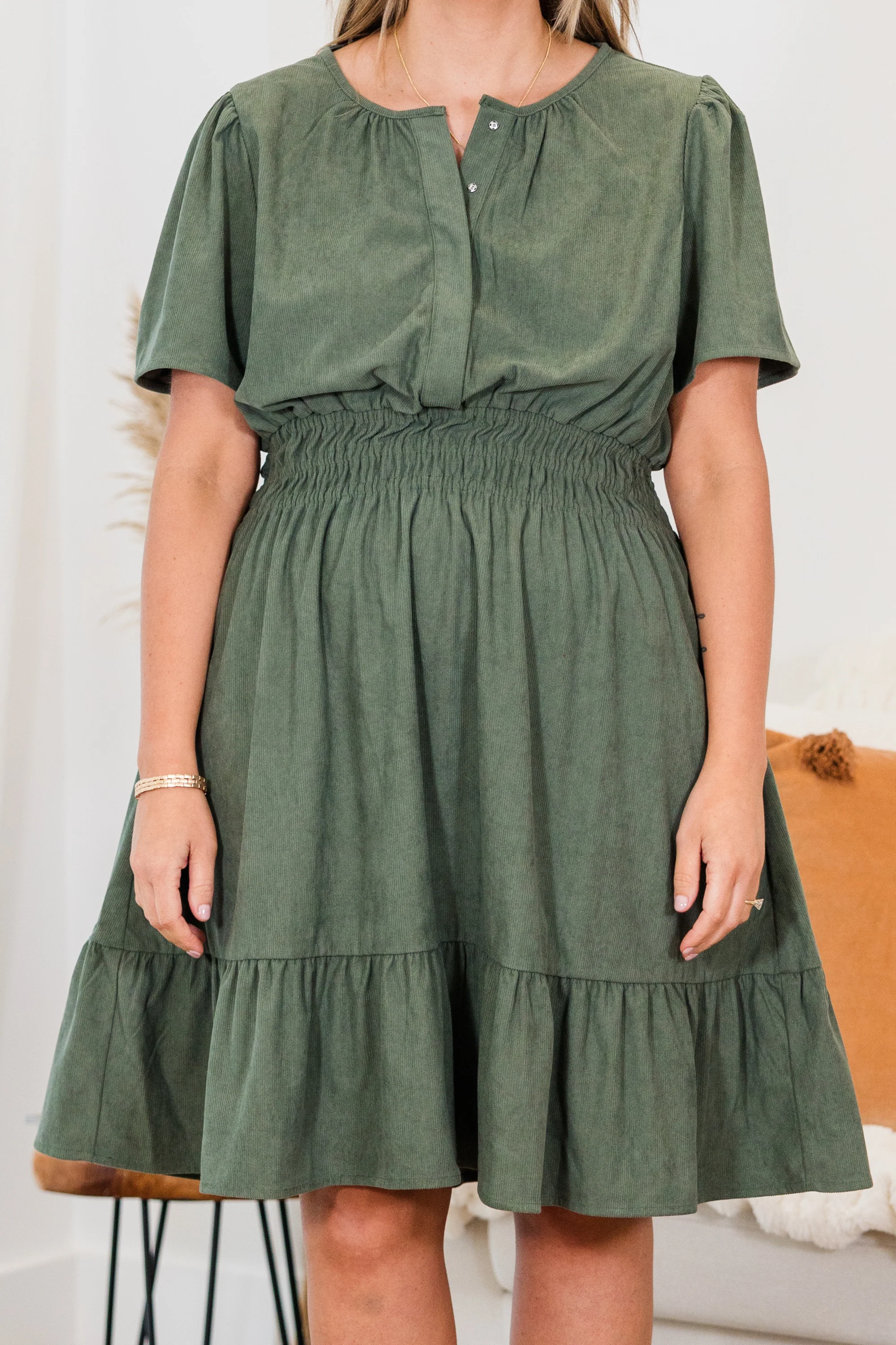 Leaves Changing Dress, Green - Giverhouse