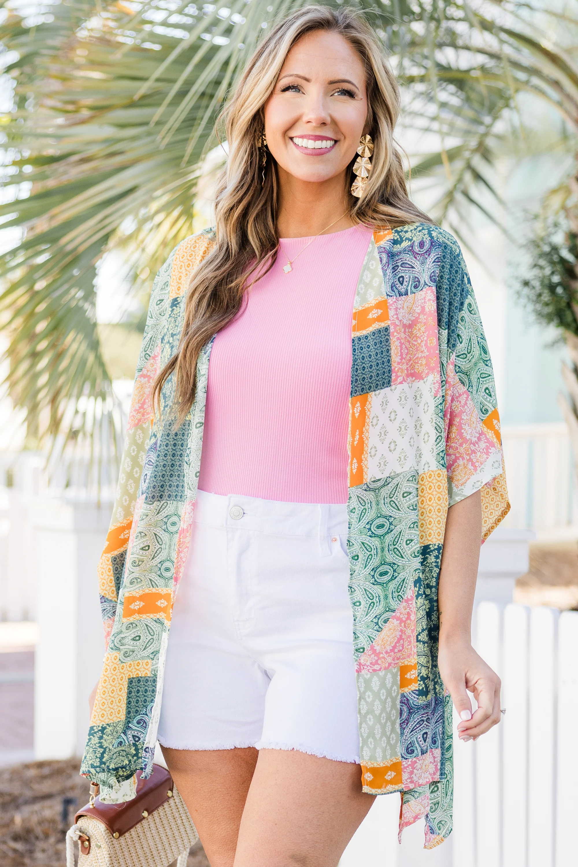 Going Coastal Babe Kimono, Navy Multi - Giverhouse