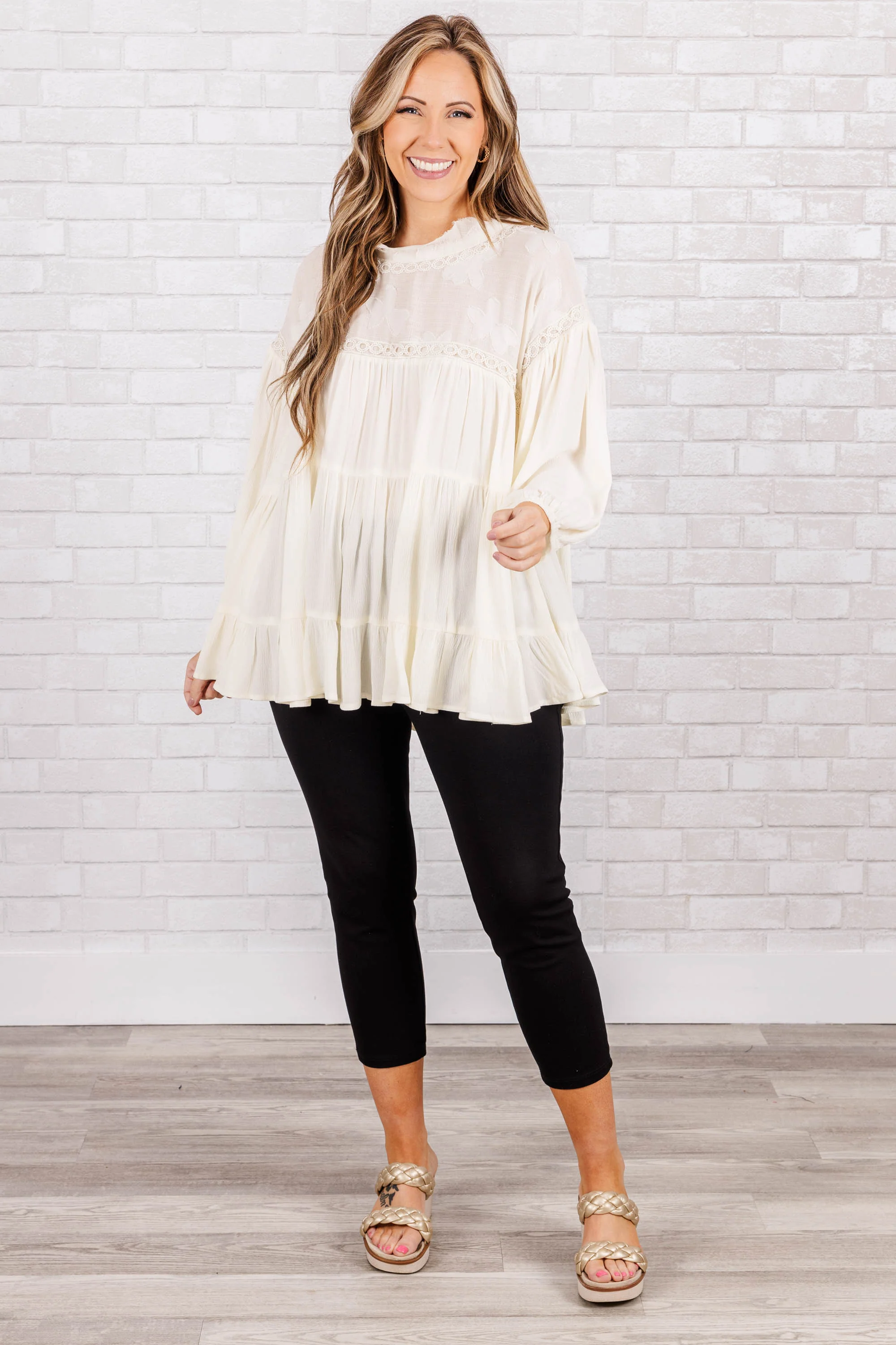 Pretty Soul Top, Cream - Giverhouse