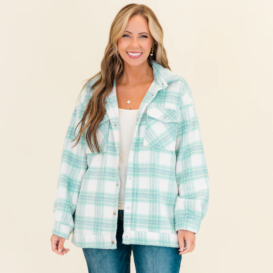 Many Directions Jacket, Teal - Giverhouse