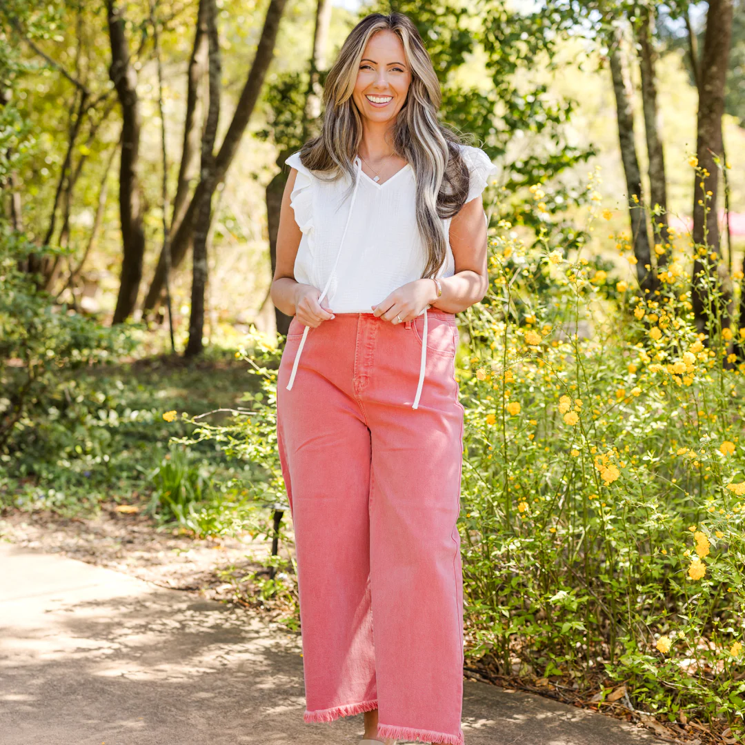 Peachy Keen Jeans, Peach Blossom - Giverhouse