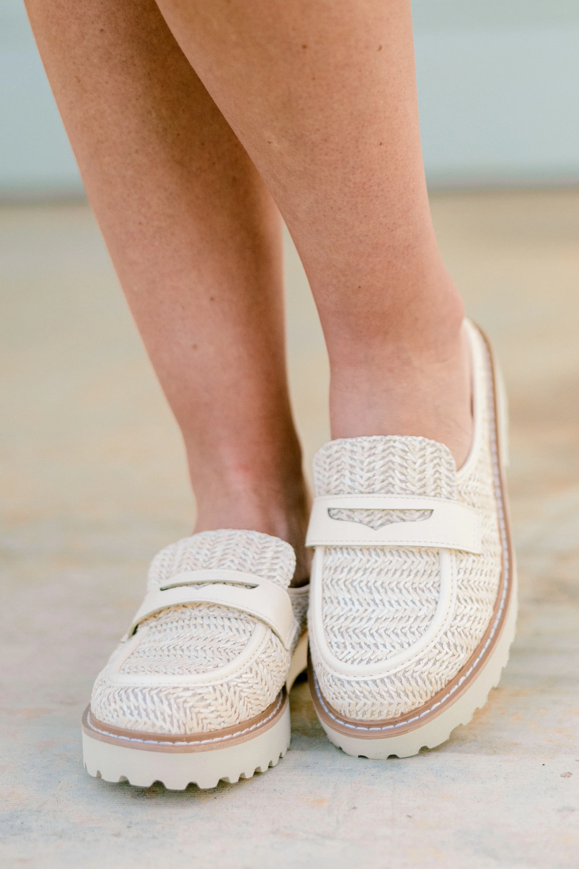 Golden Weave Mules, Natural - Giverhouse