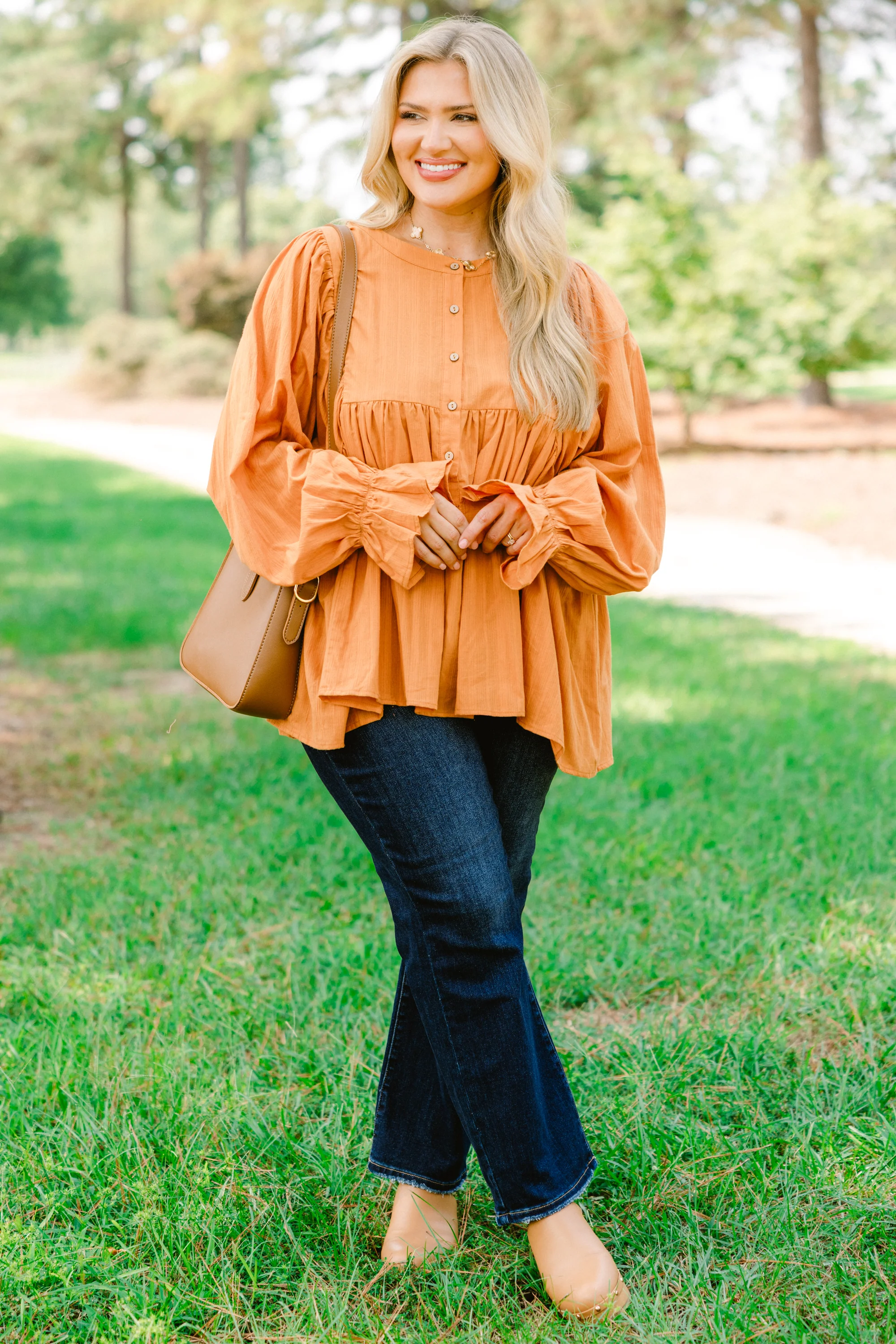 The Sweetest Sound Tunic, Orange - Giverhouse
