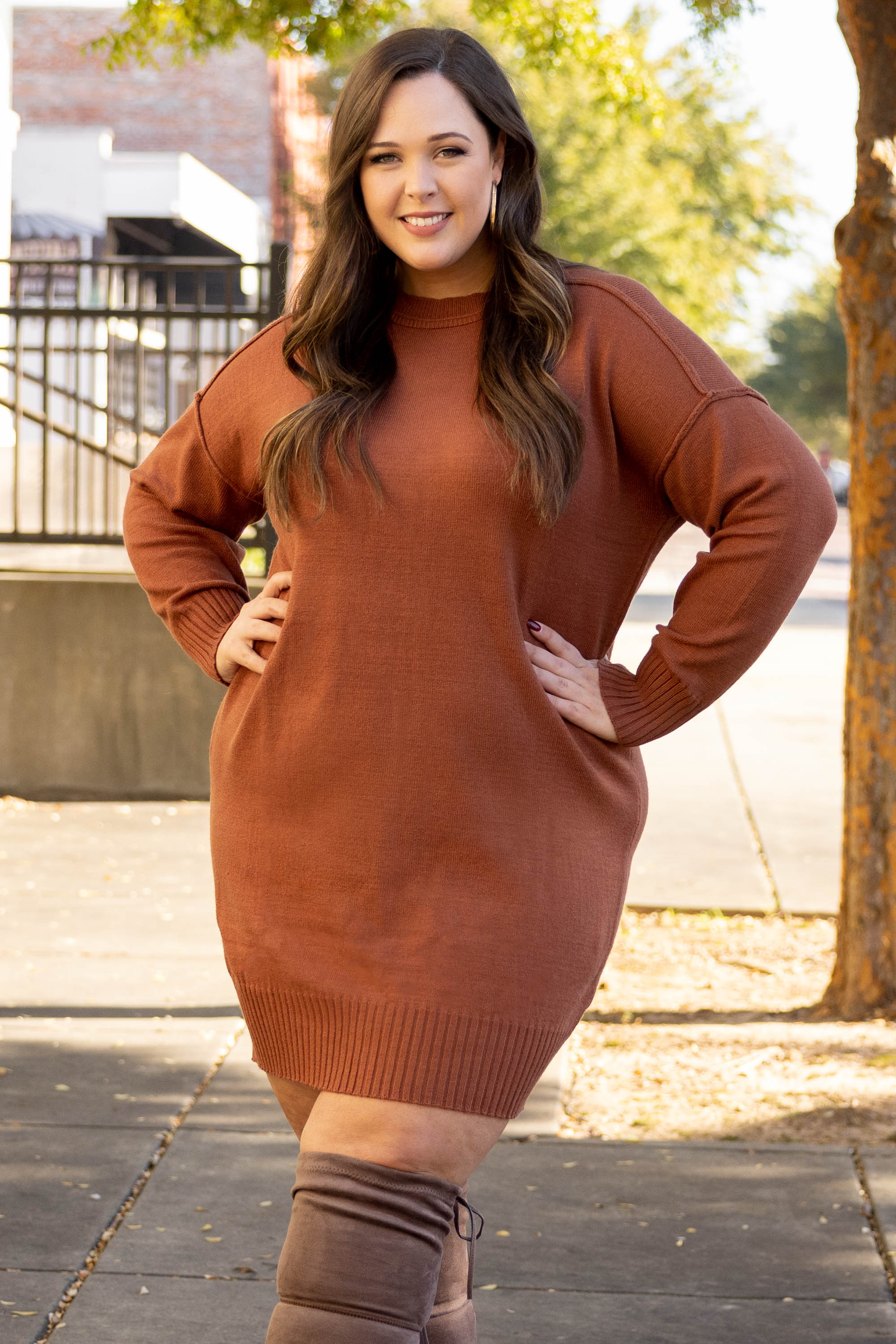 How Will I Know Dress, Pecan - Giverhouse