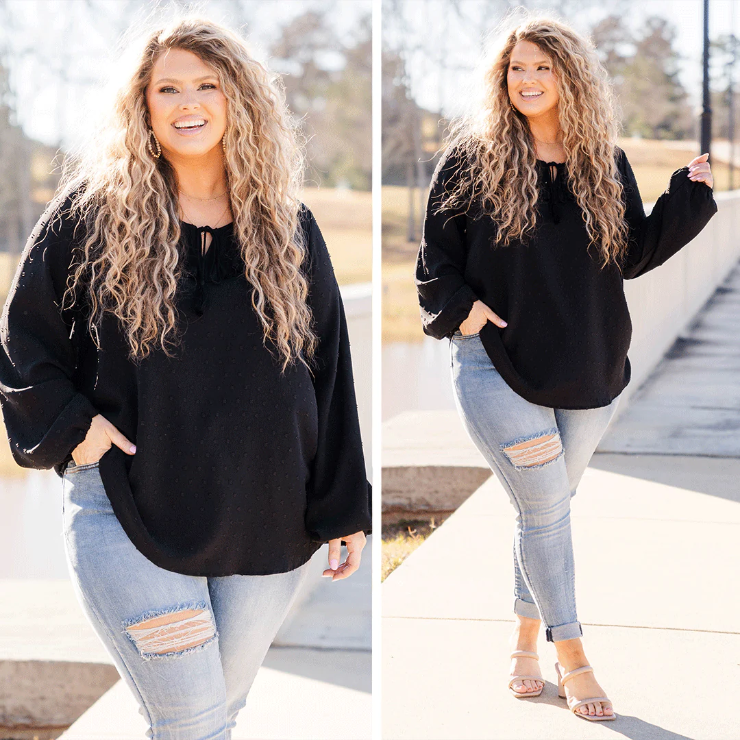 Missing My Baby Top, Black - Giverhouse