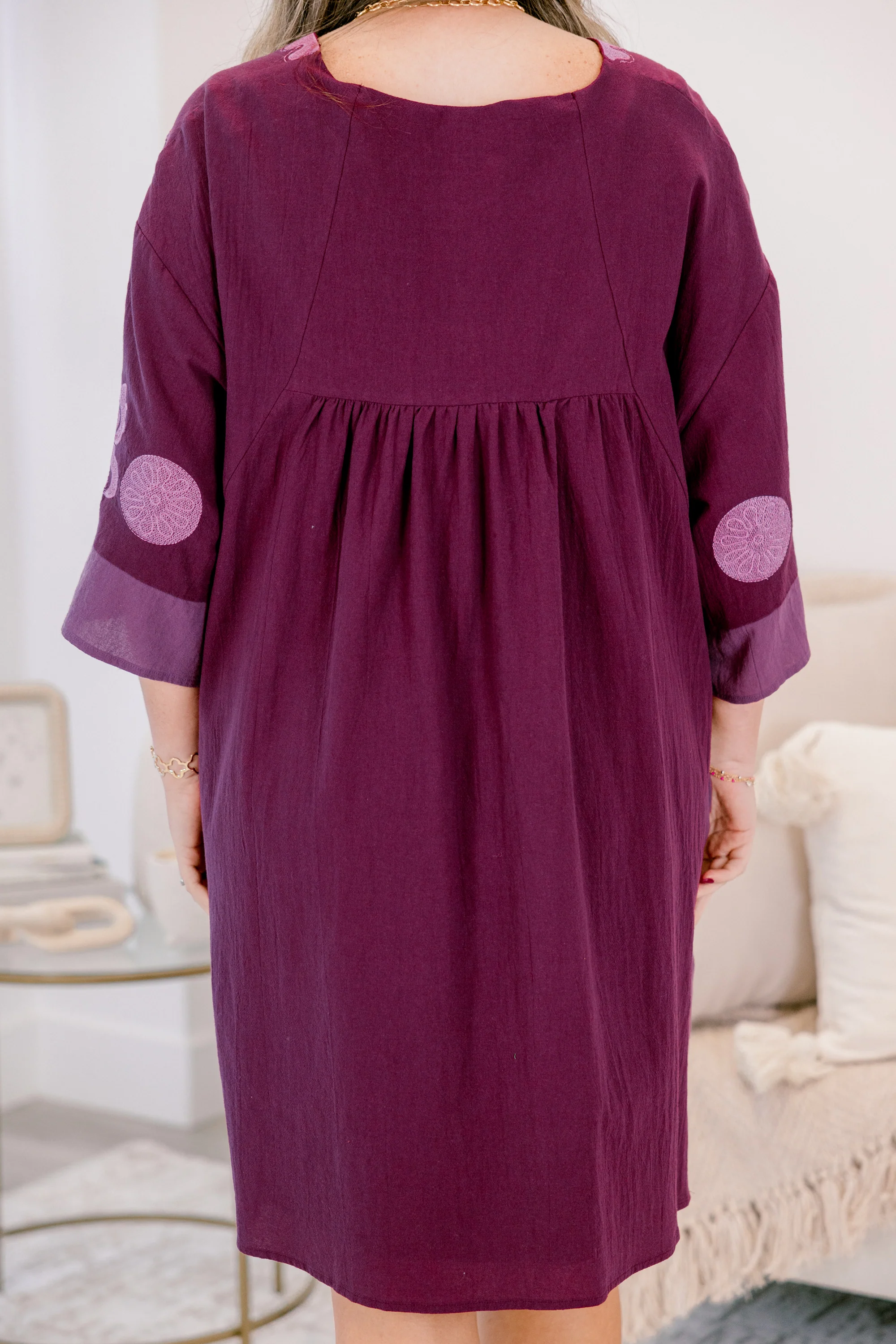 In My Favor Dress, Plum - Giverhouse