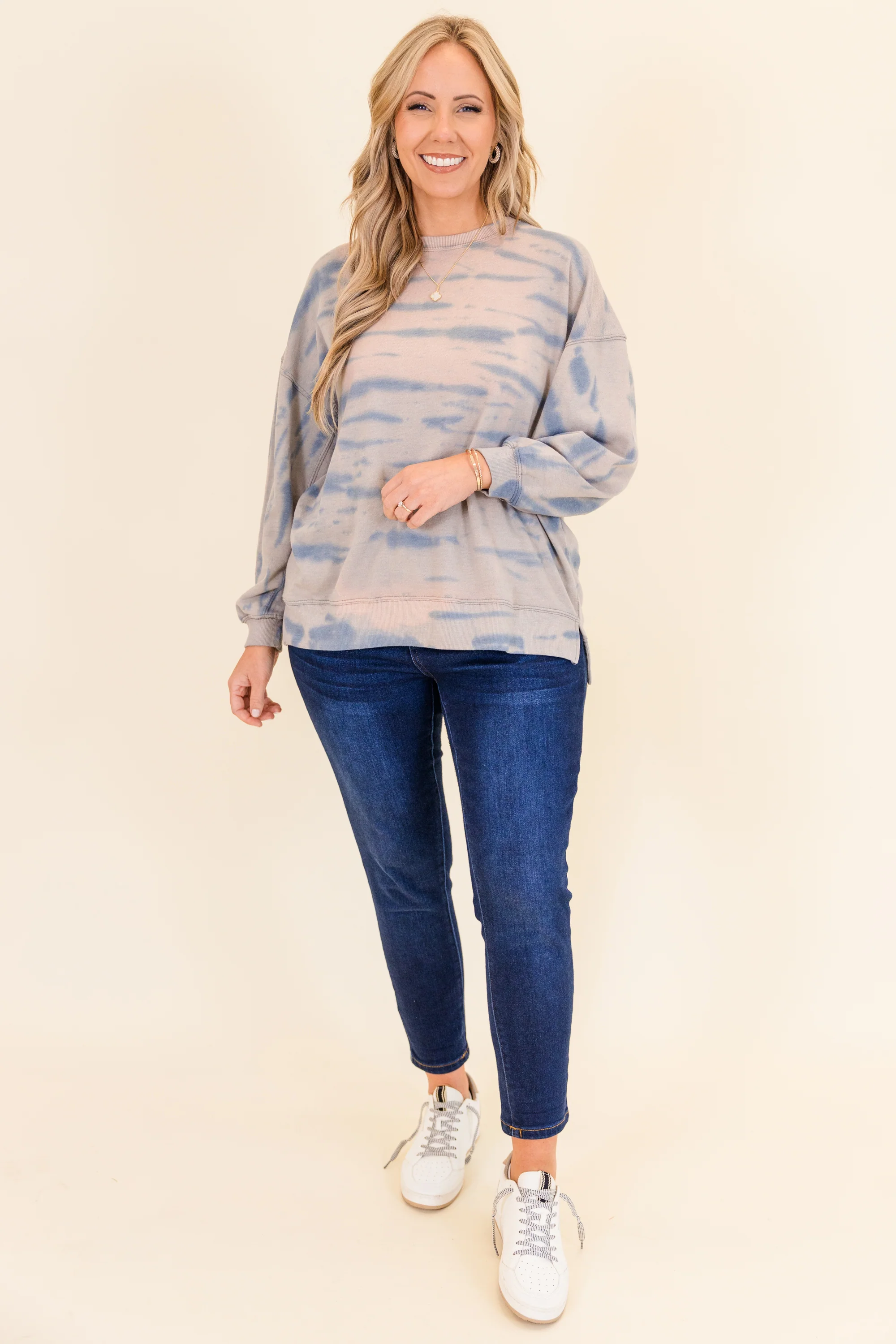 Cascade Wash Top, Teal-Mocha - Giverhouse