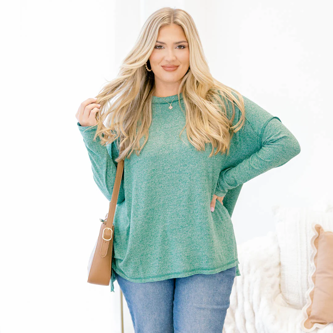 Like It's Nothing Top, Dark Green - Giverhouse