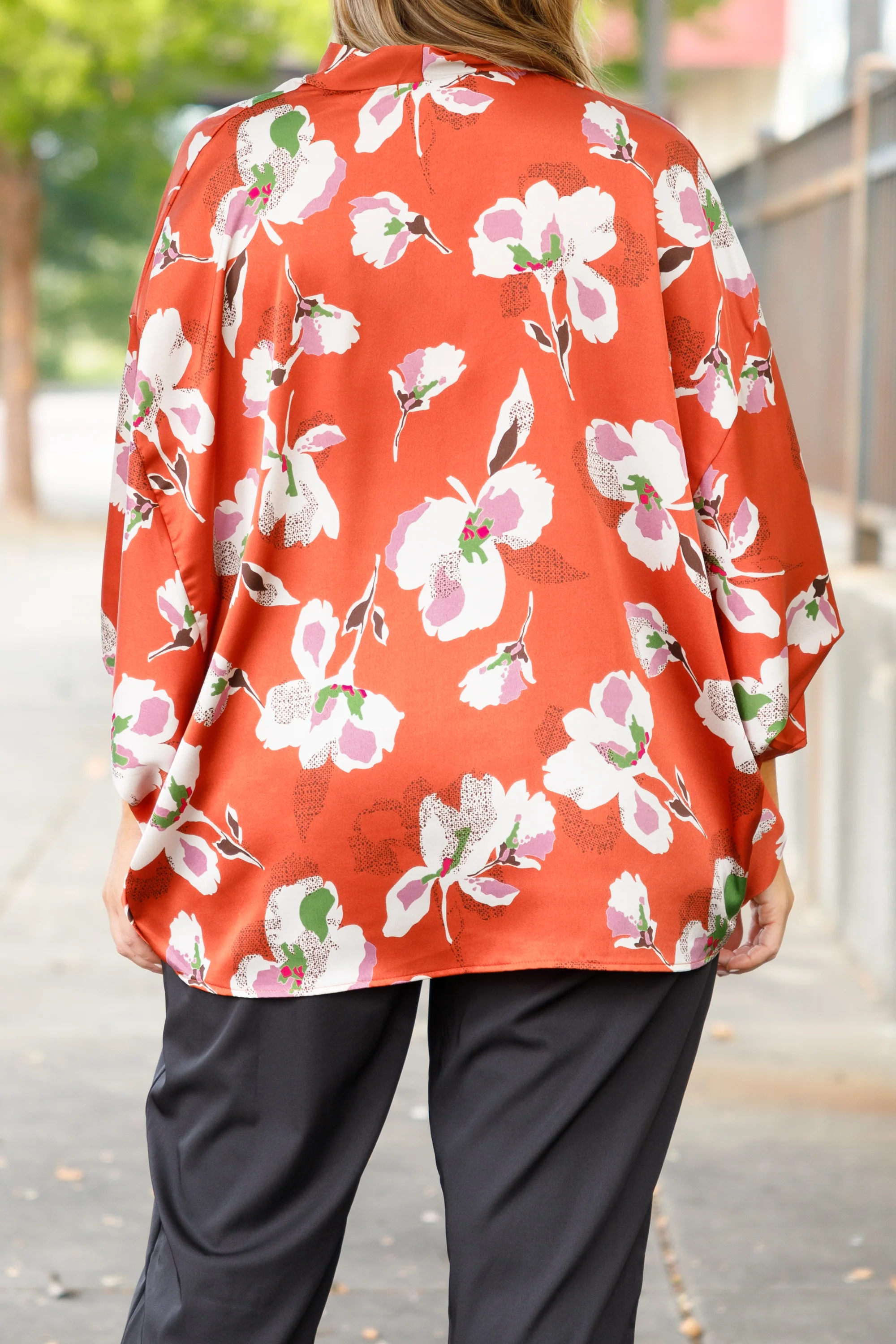 Floral Dreaming Top, Orange - Giverhouse