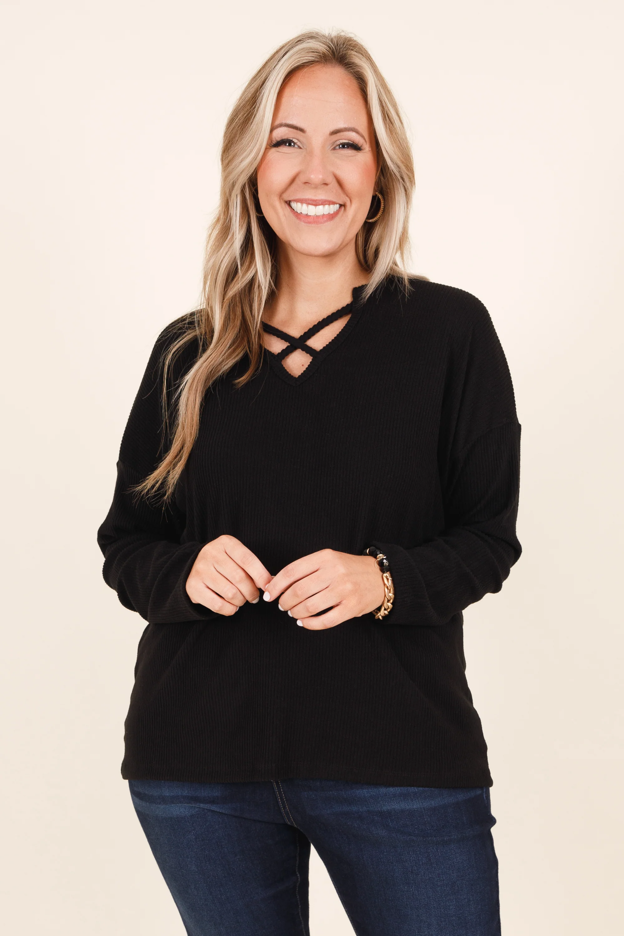 Follow Your Journey Top, Black - Giverhouse