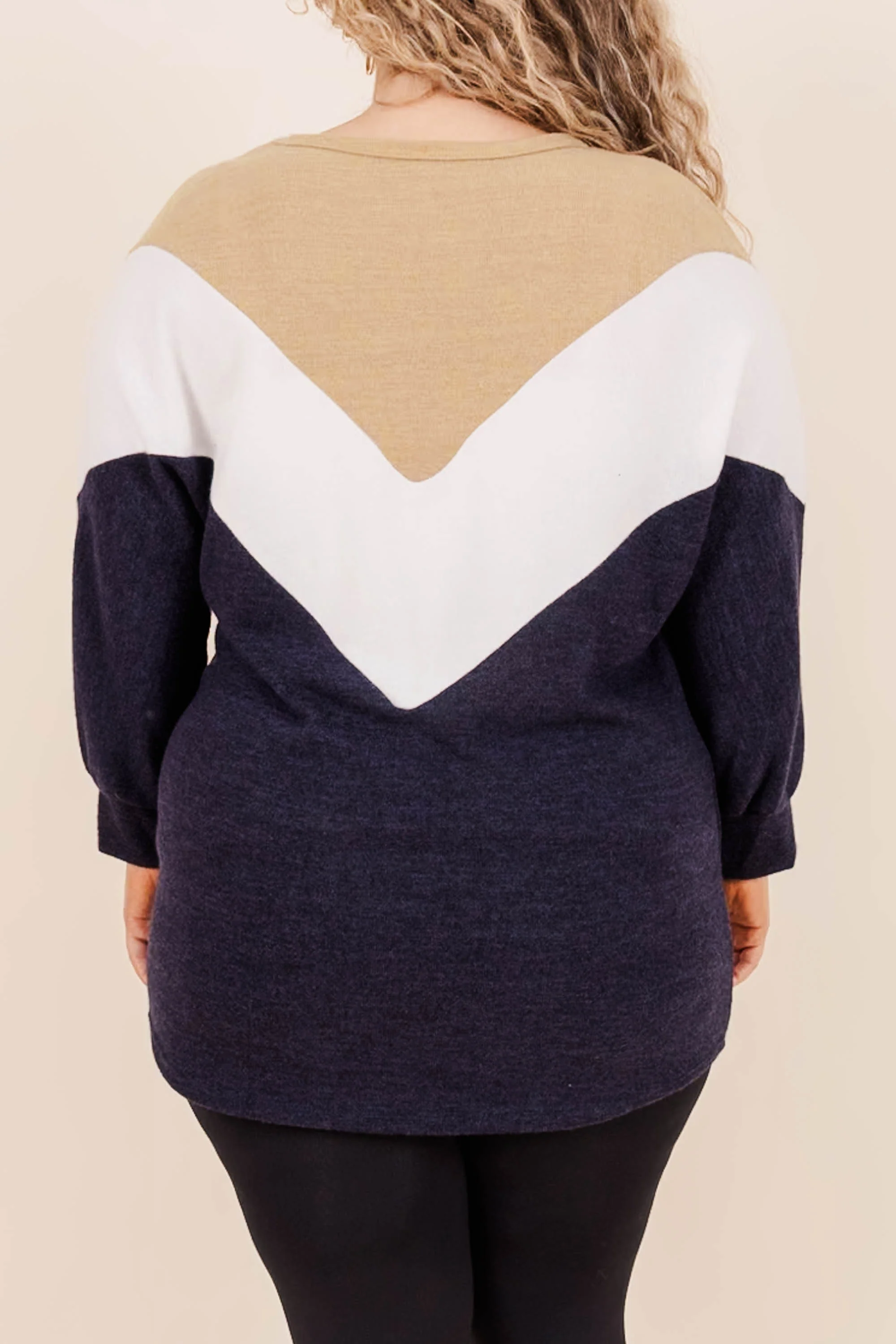 Cheer For Us Top, Navy - Giverhouse