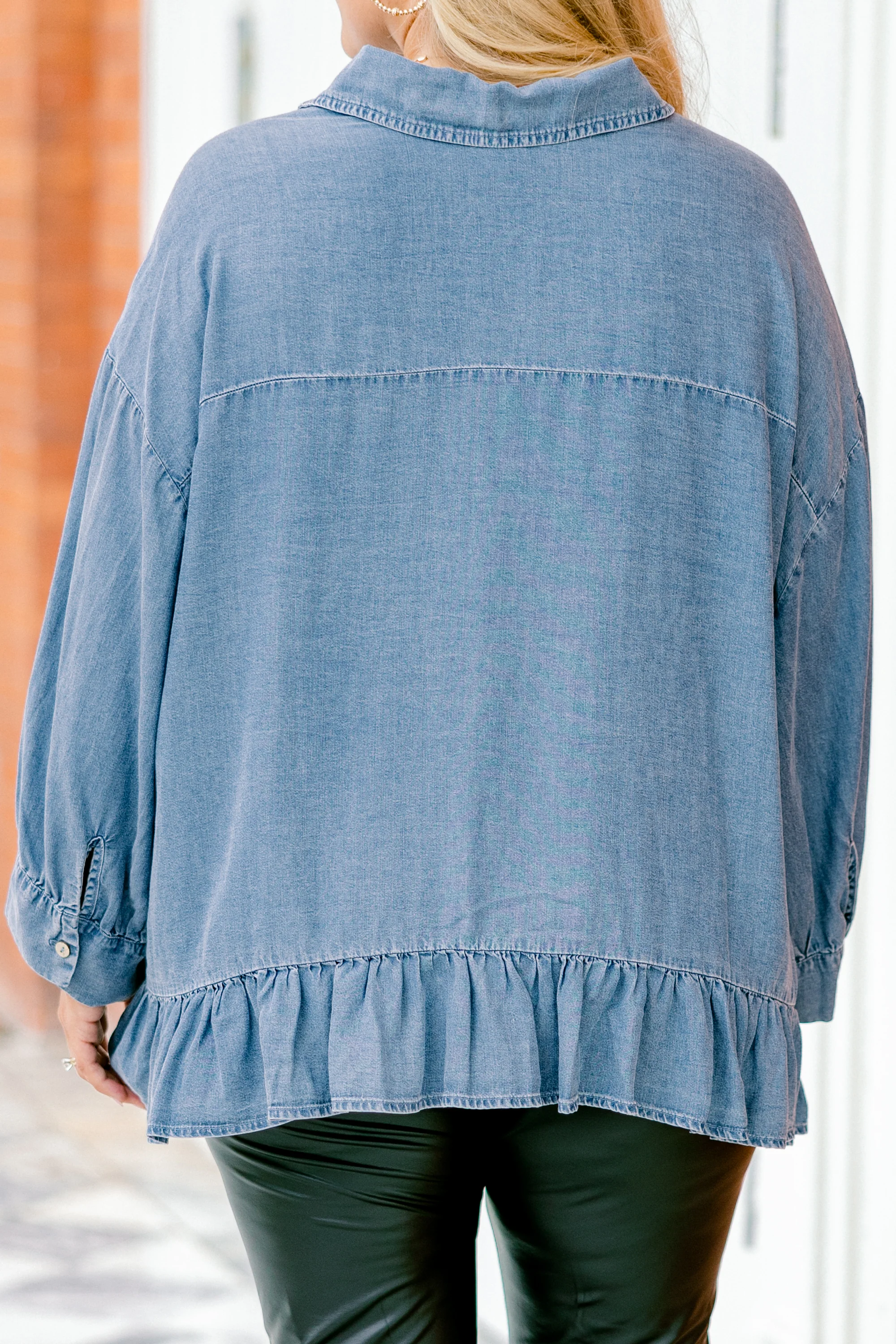 Feel Free Top, Chambray - Giverhouse