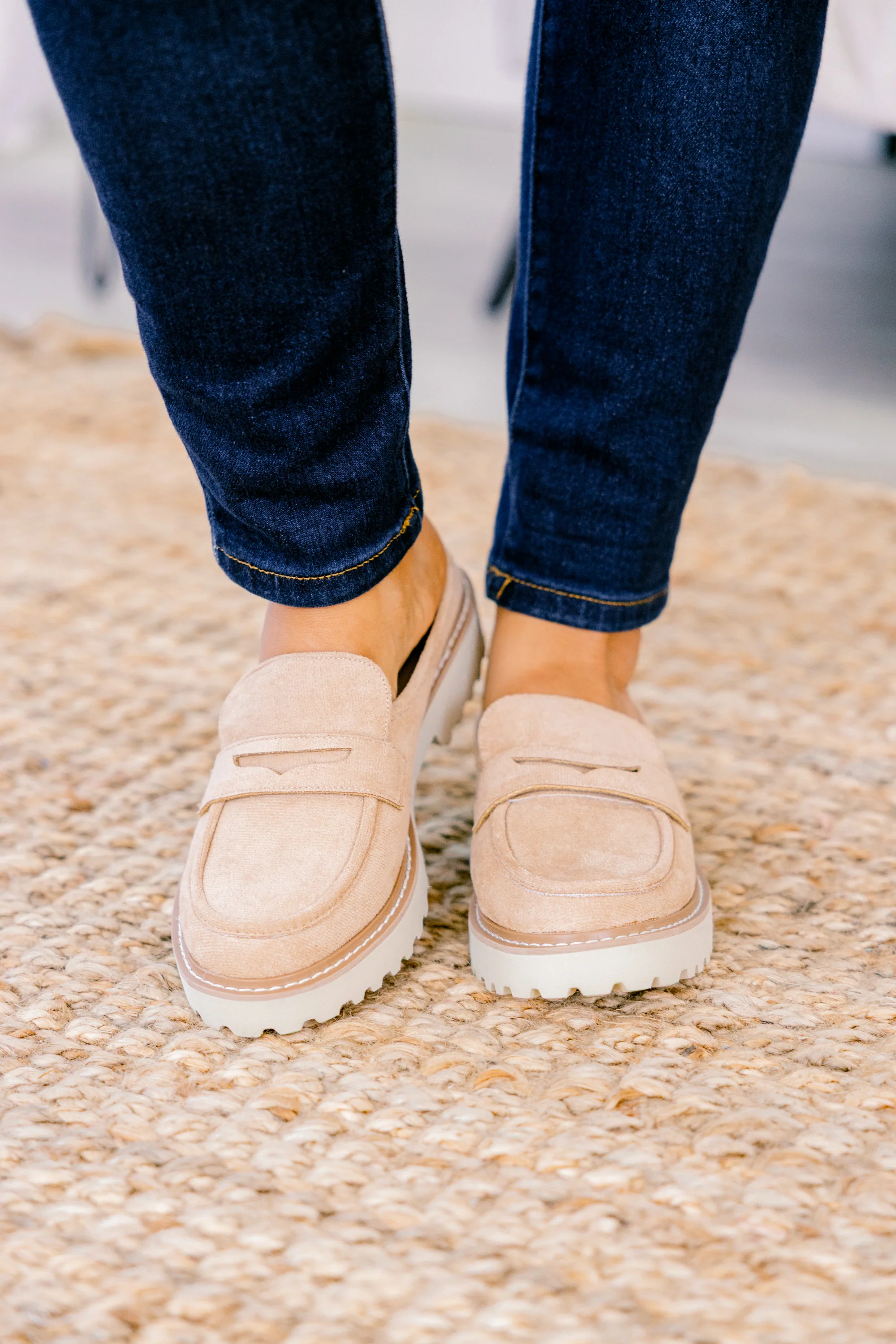 Back To Us Loafers, Taupe - Giverhouse