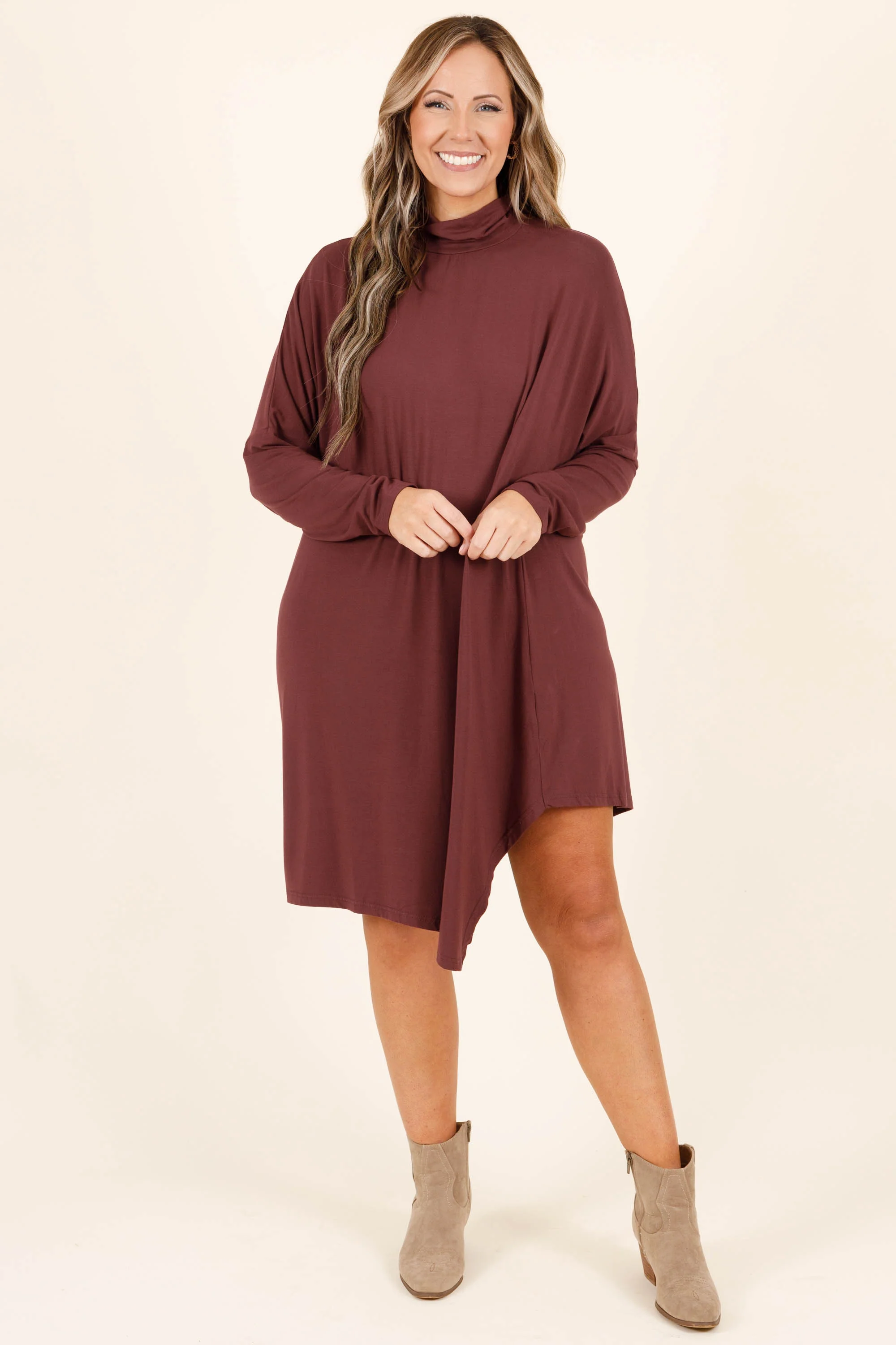 Wardrobe Essential Dress, Plum - Giverhouse