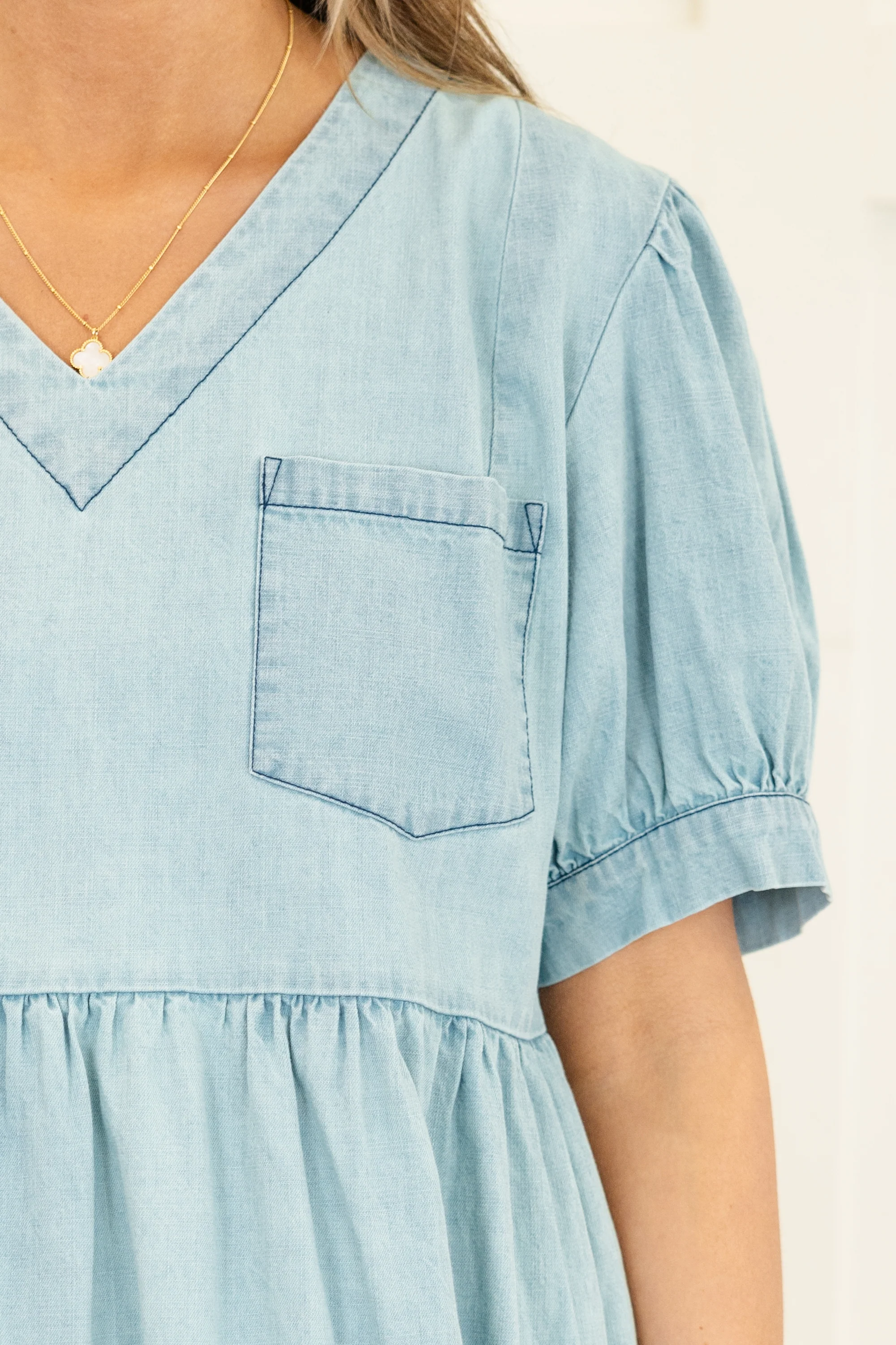 Laid Back Sunday Dress, Blue - Giverhouse