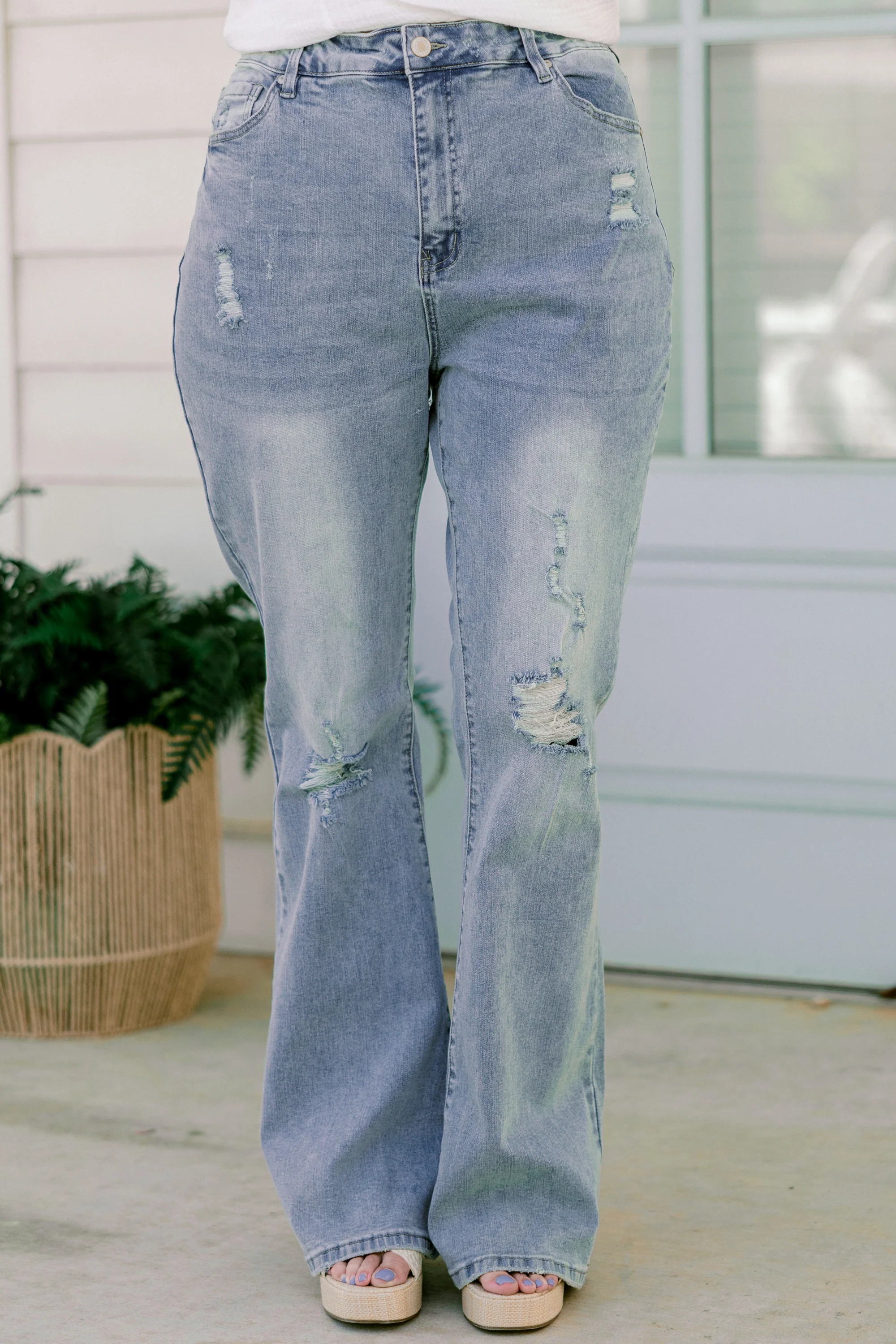 Through The Seasons Jeans, Light Wash - Giverhouse