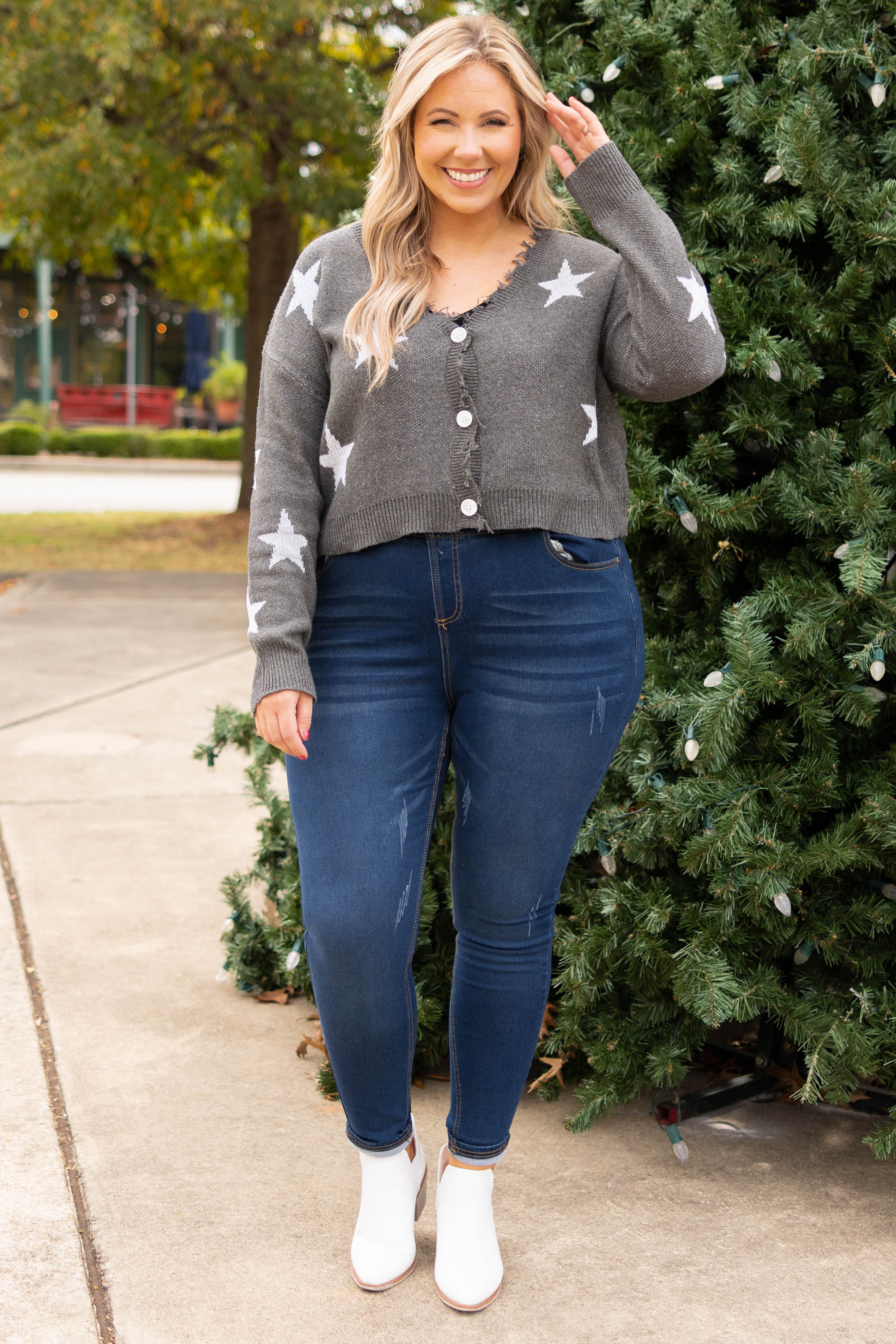 A Lovely Night Cardigan, Gray - Giverhouse