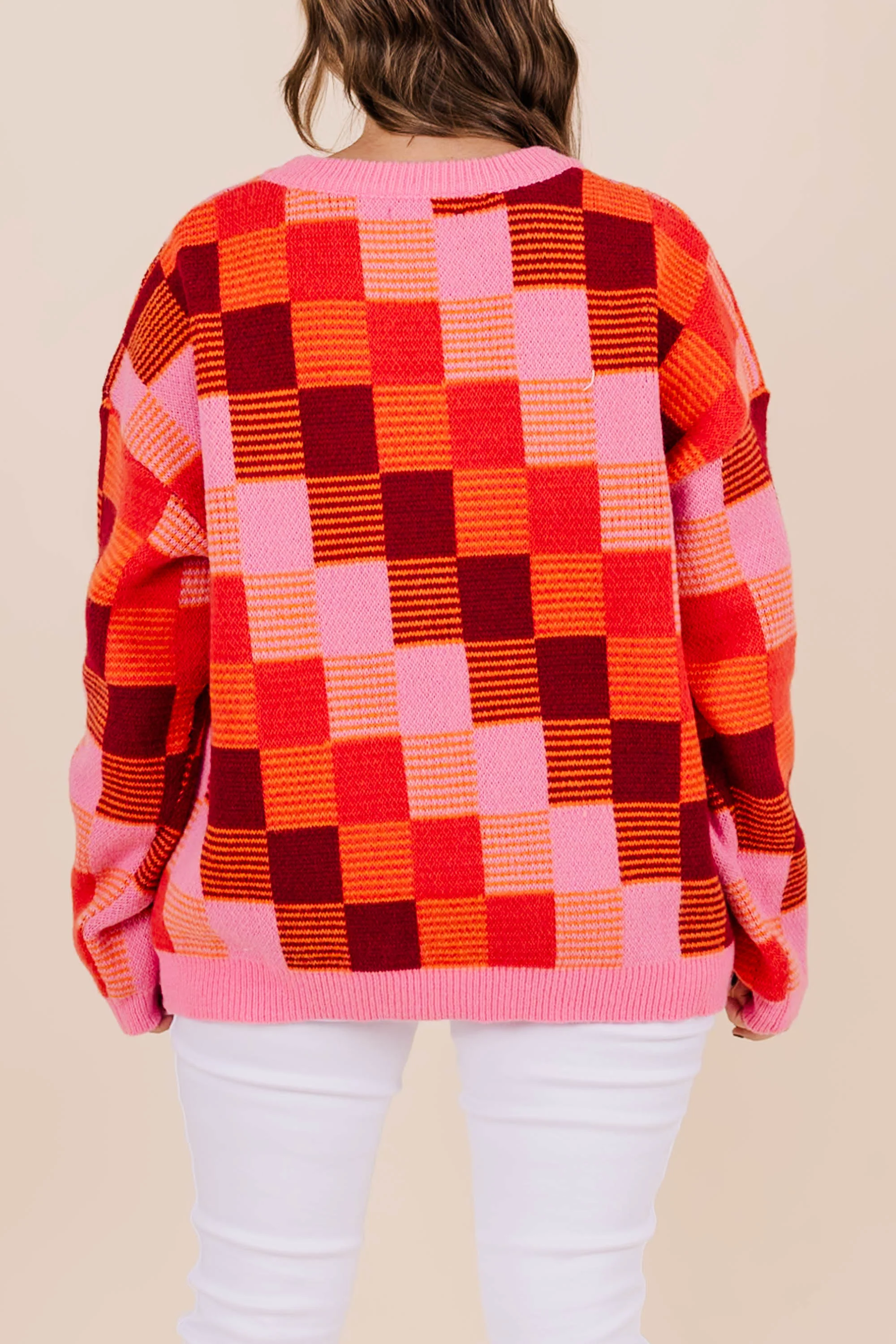 Patchwork Princess Sweater, Pink - Giverhouse