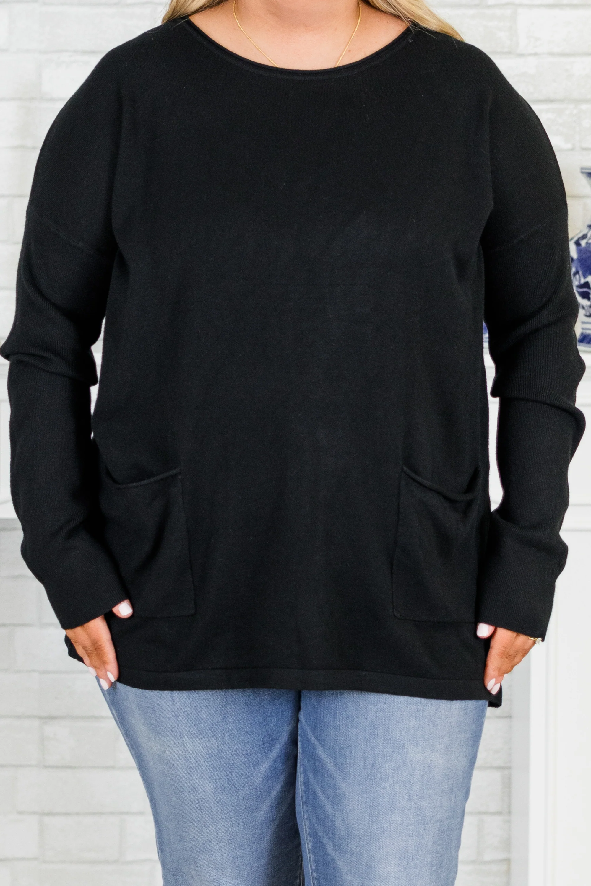 Fall into Fashion Sweater, Black - Giverhouse