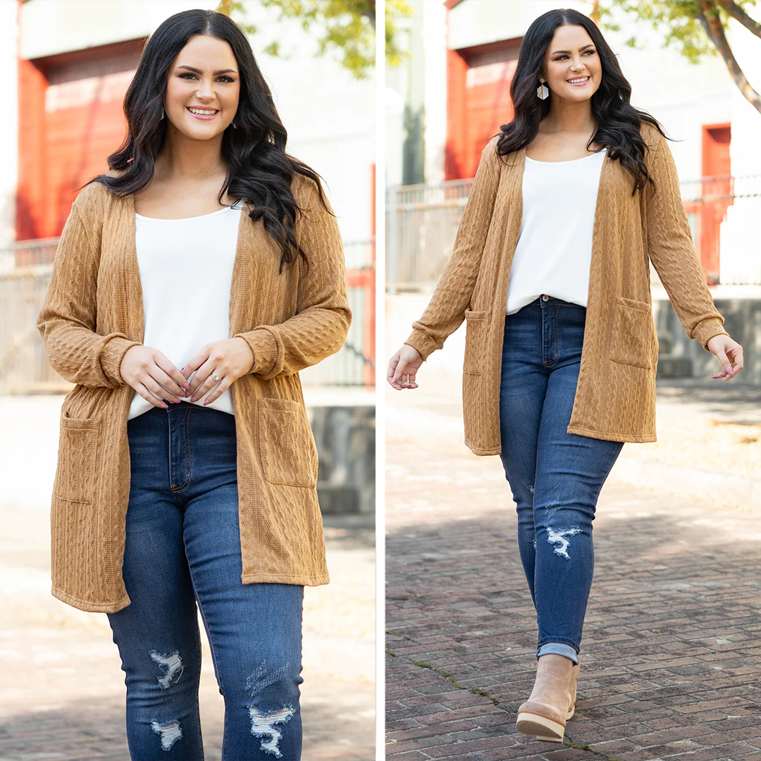 Reminders Of You Cardigan, Brown - Giverhouse