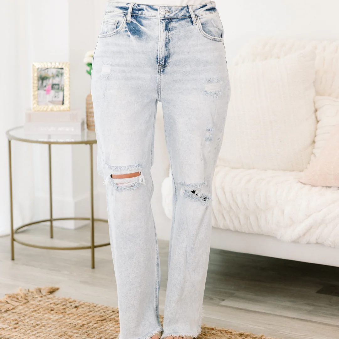 Ride That Wave Jeans, Light Wash - Giverhouse