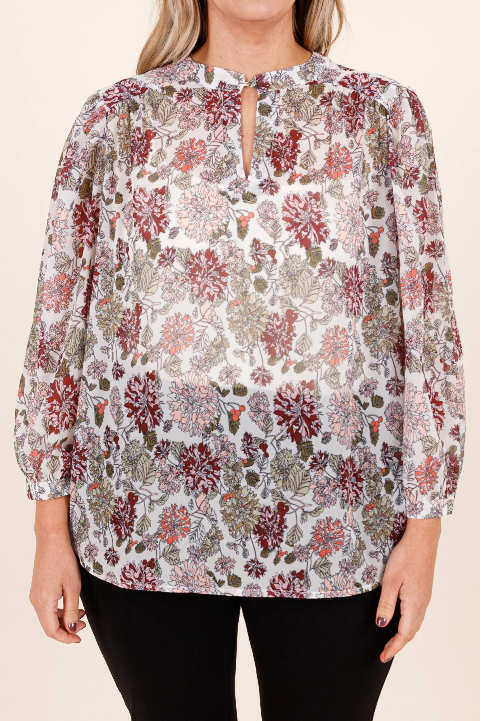 Glamorous Gal Top, Ivory - Giverhouse