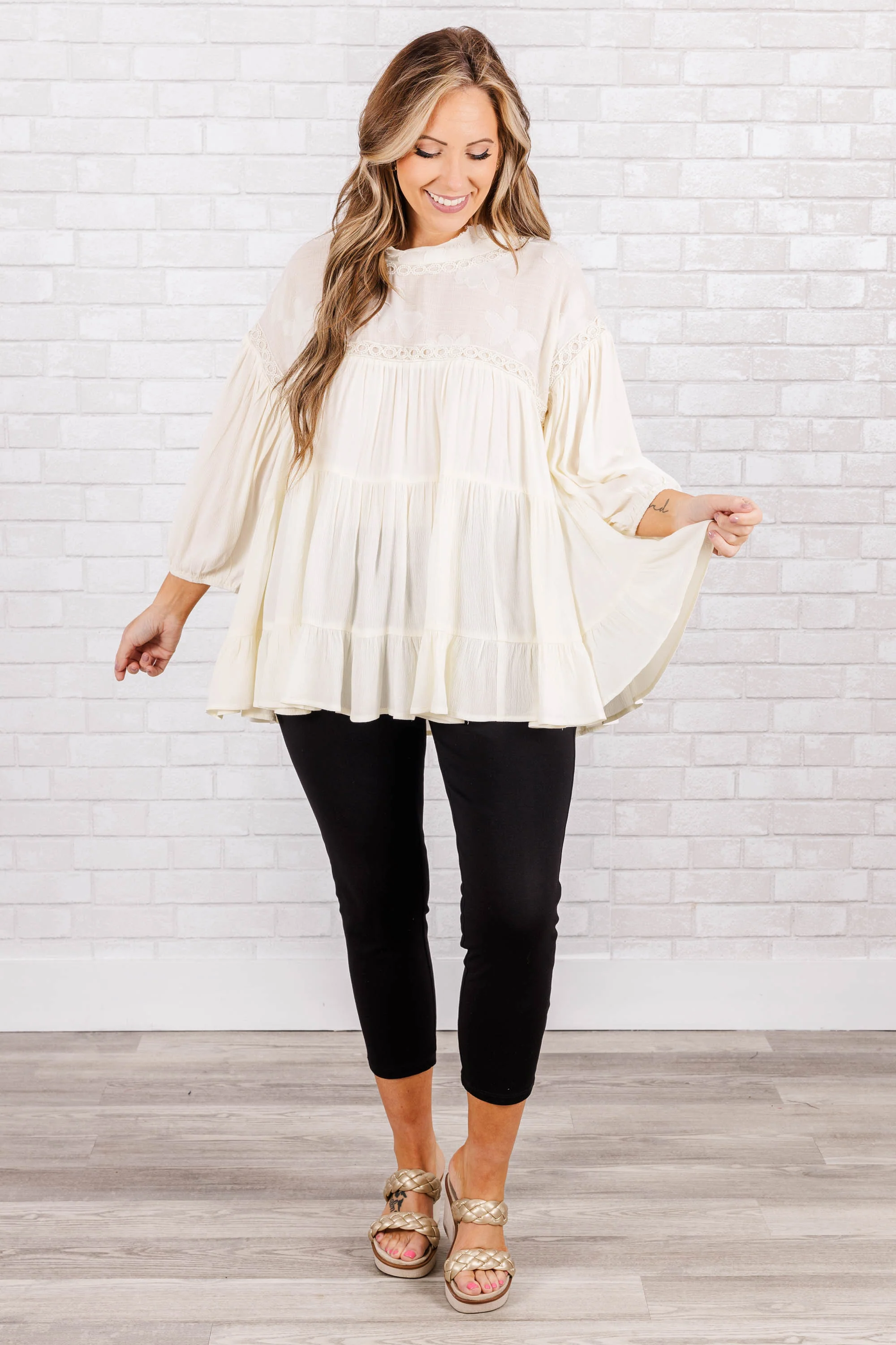 Pretty Soul Top, Cream - Giverhouse
