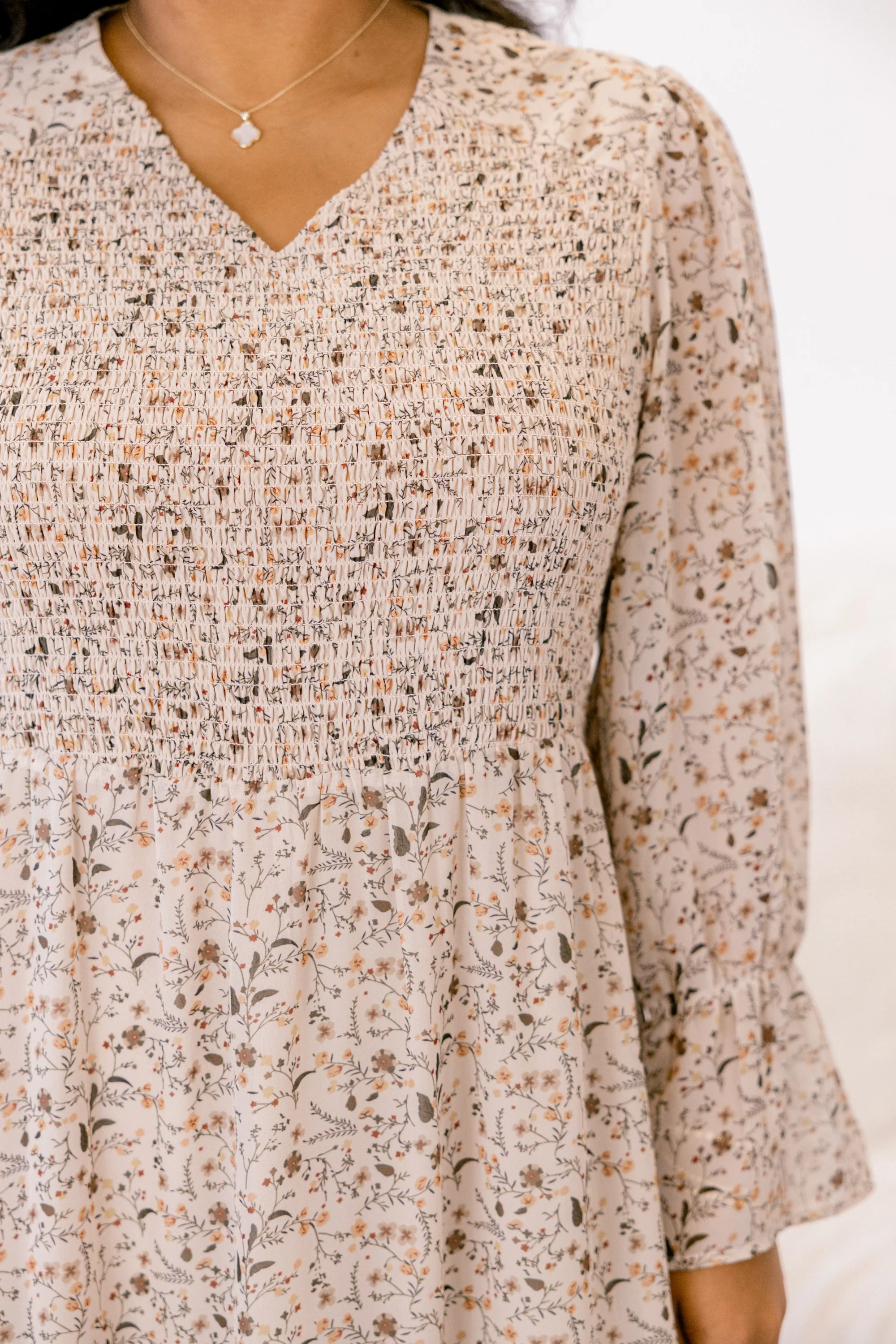 Montana Mornings Dress, Ivory Floral - Giverhouse