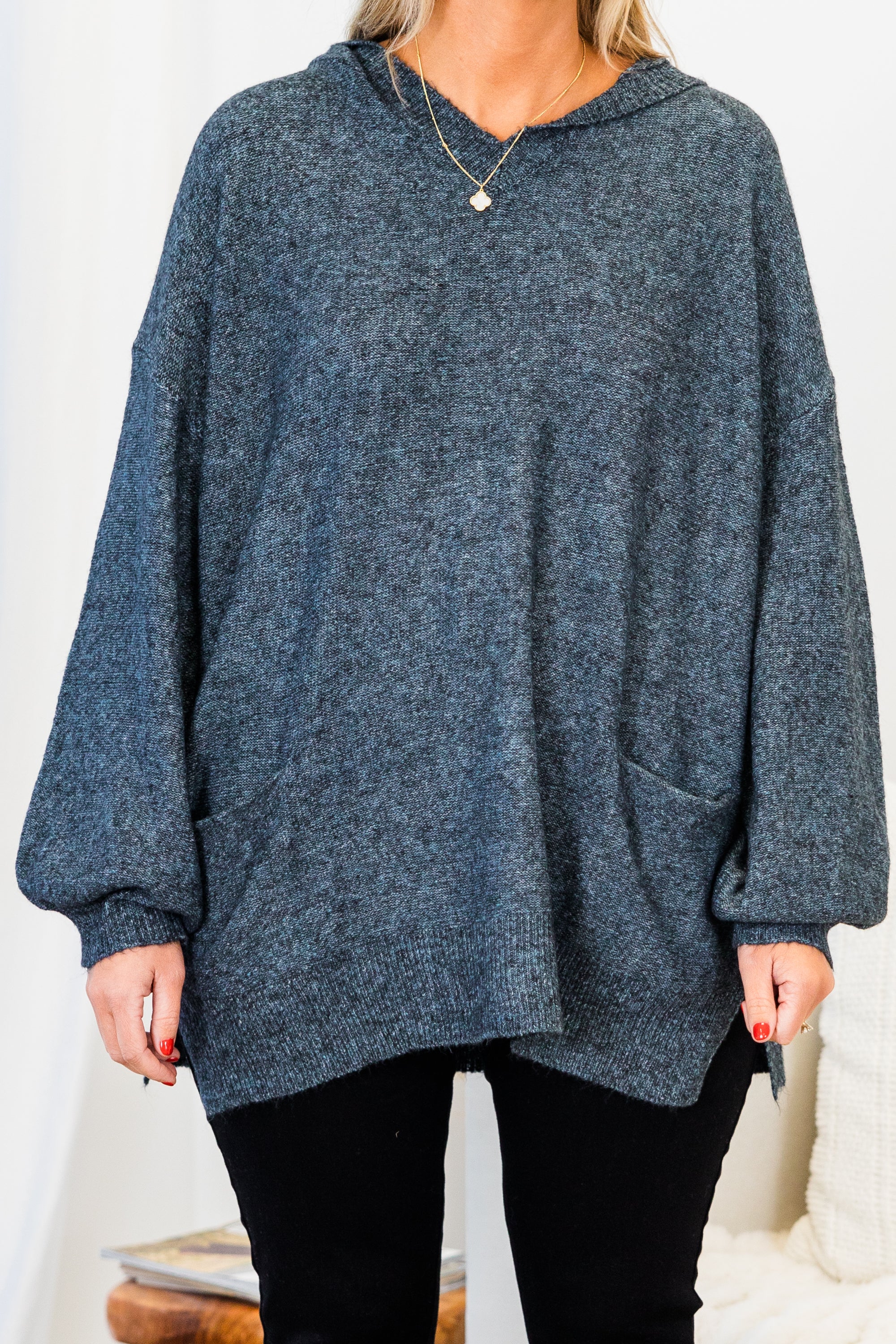 Just Don't Let Me Go Sweater, Cobalt - Giverhouse