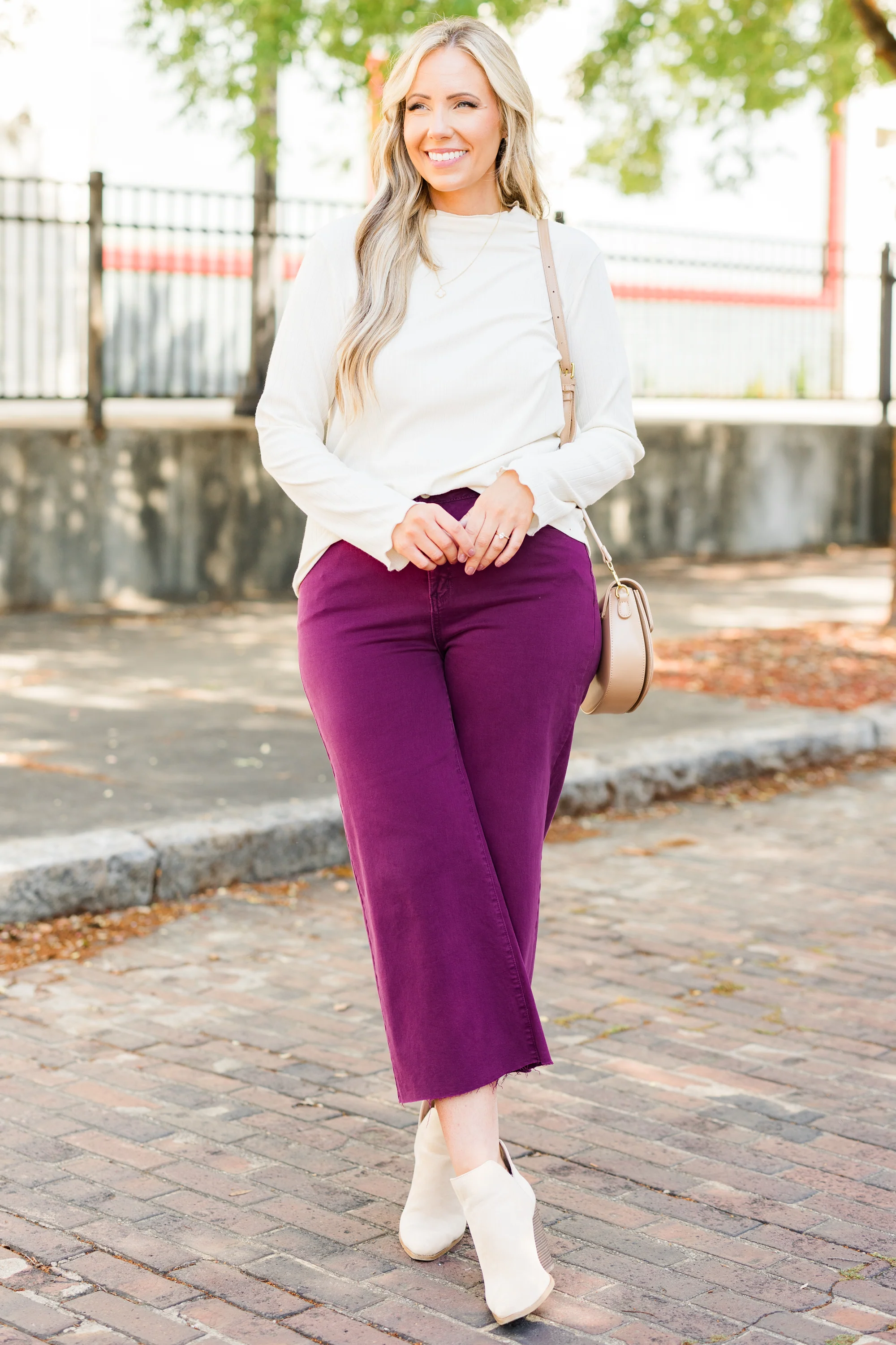 Forever Daydreaming Jeans, Plum - Giverhouse