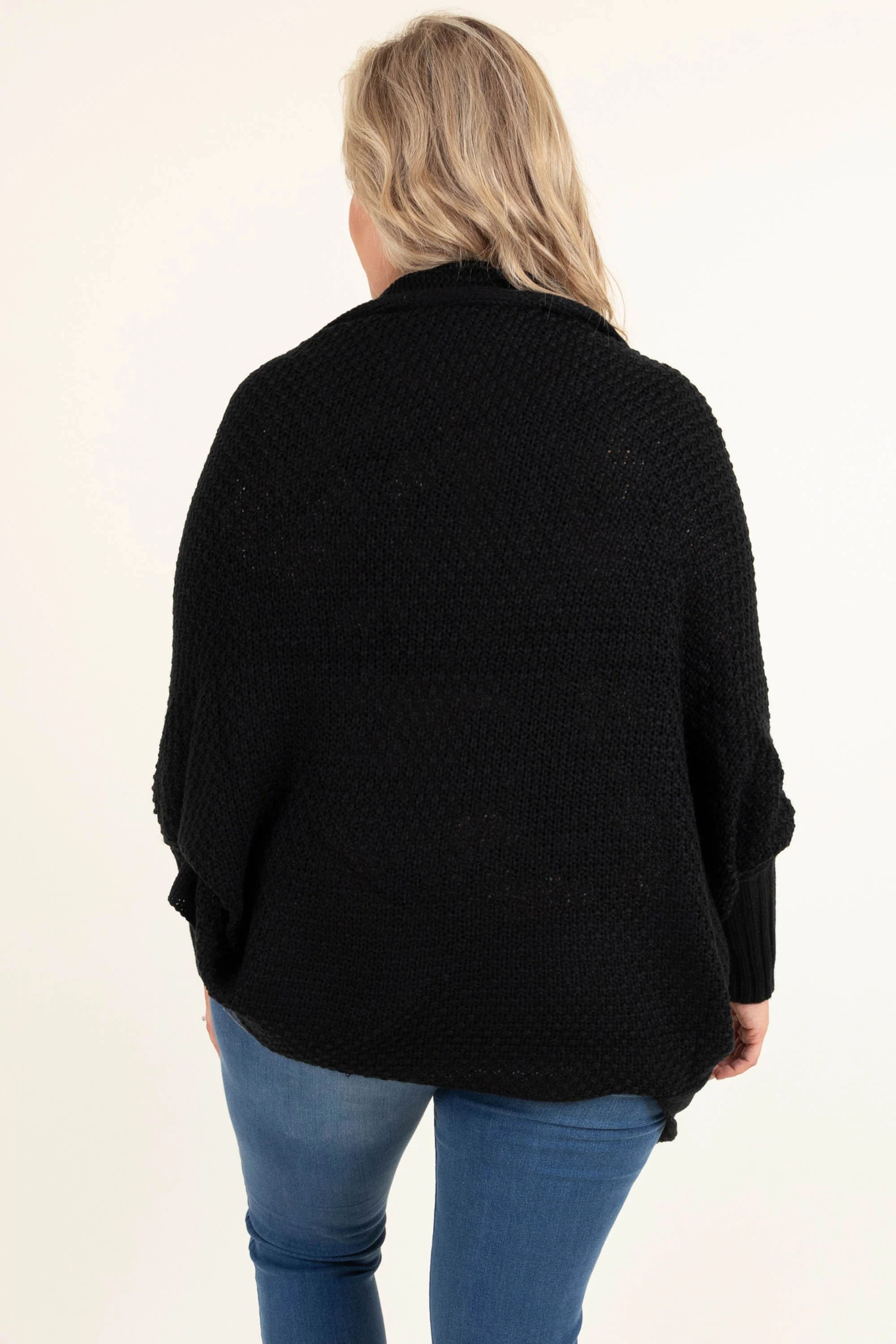 Open Minded Cardigan, Black - Giverhouse