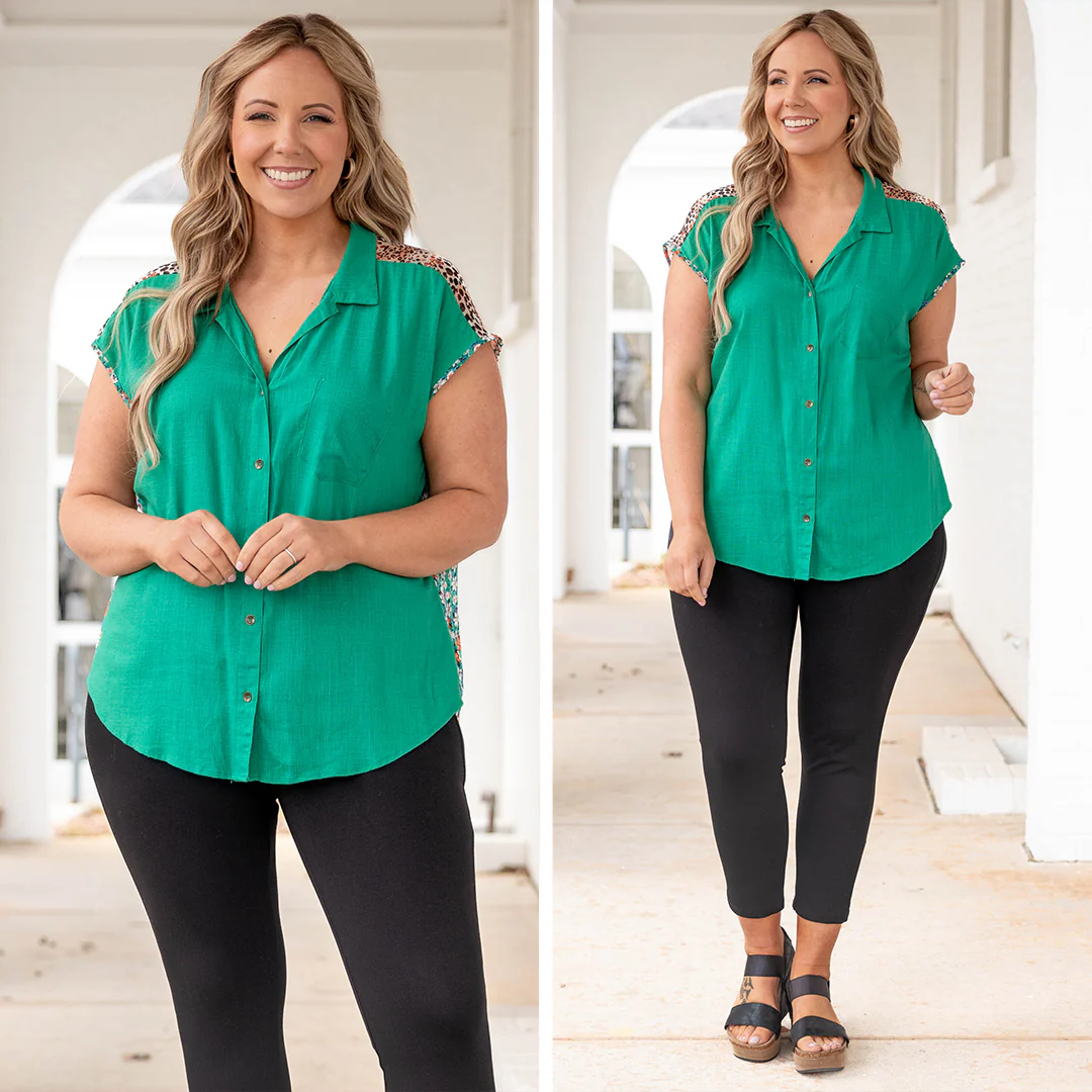Natural Gem Top, Jade Green - Giverhouse