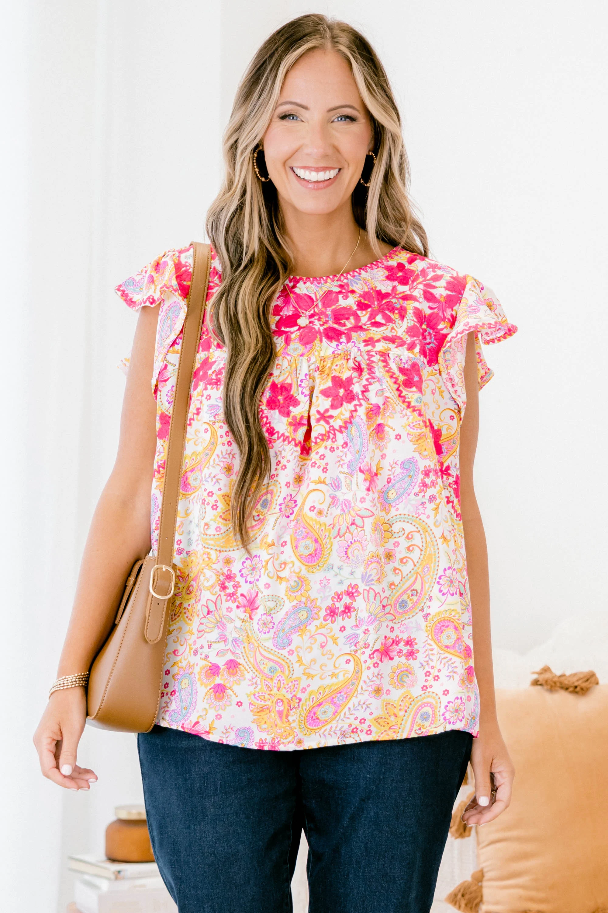 My Classic Top, Magenta Multi - Giverhouse