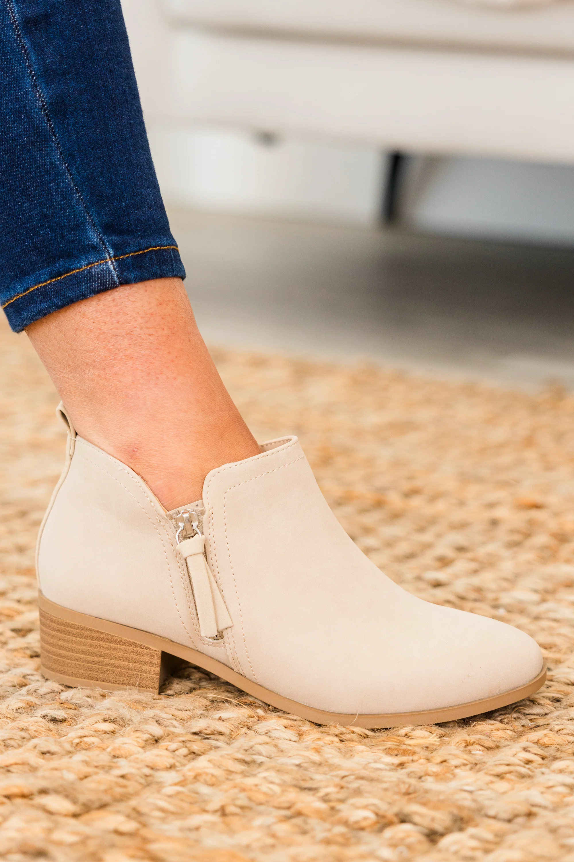 Wild Is The Wind Booties, Nude - Giverhouse