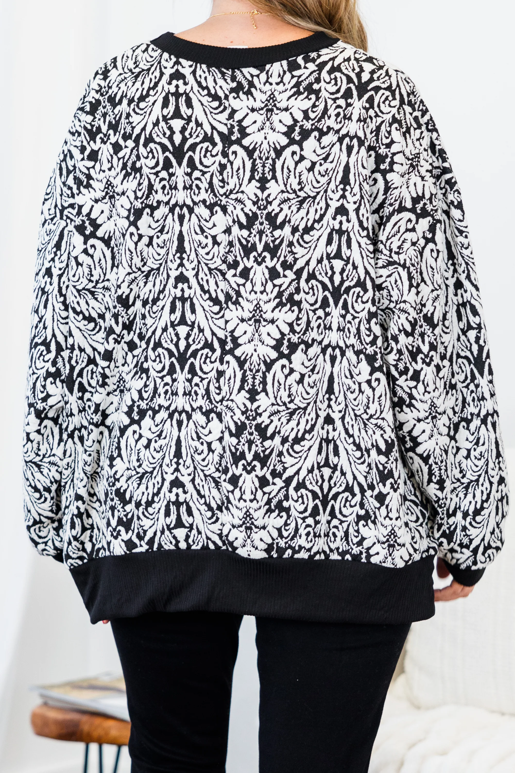 Life Is Crazy Sweater, Black - Giverhouse