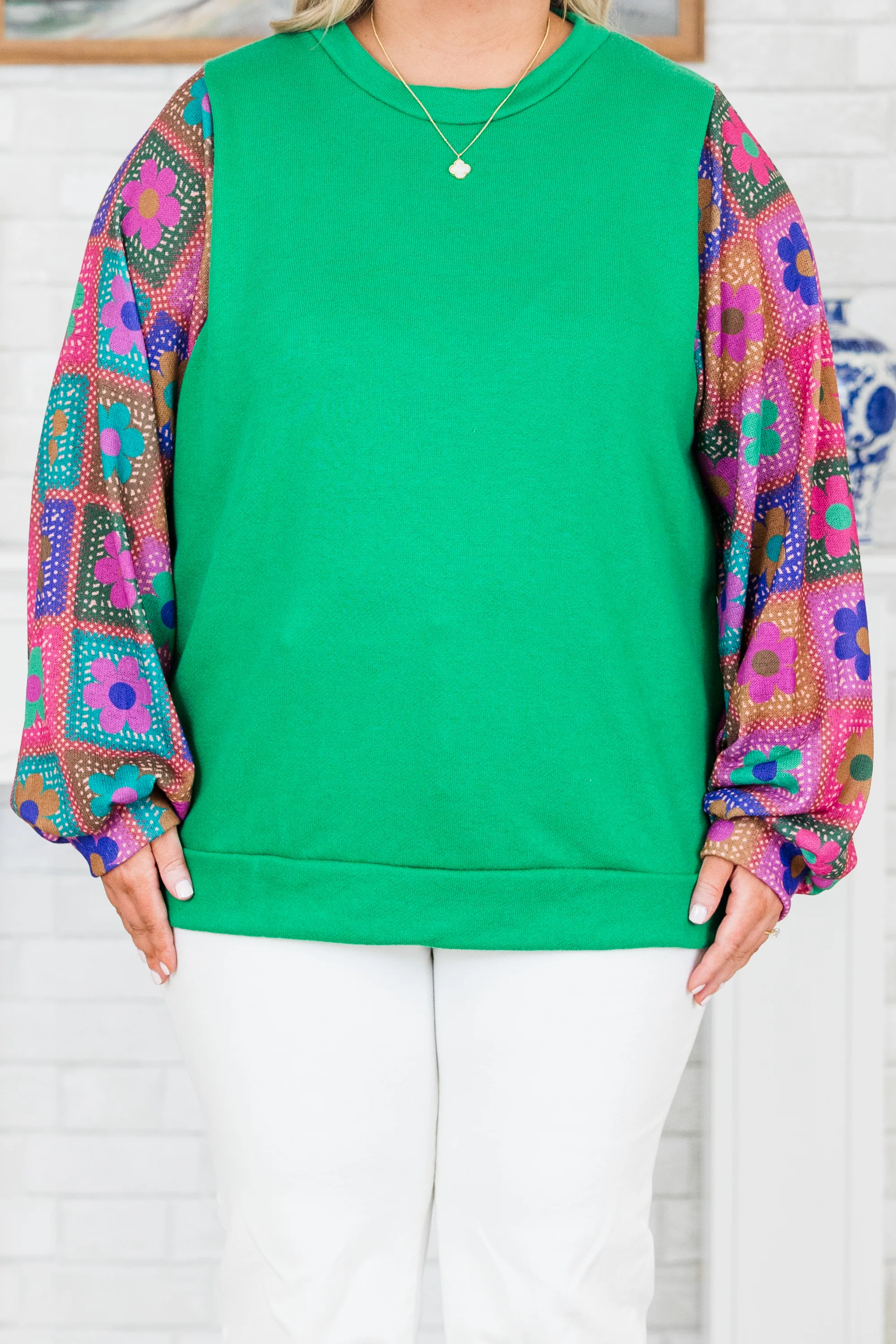 I'll Think About It Top, Kelly Green - Giverhouse