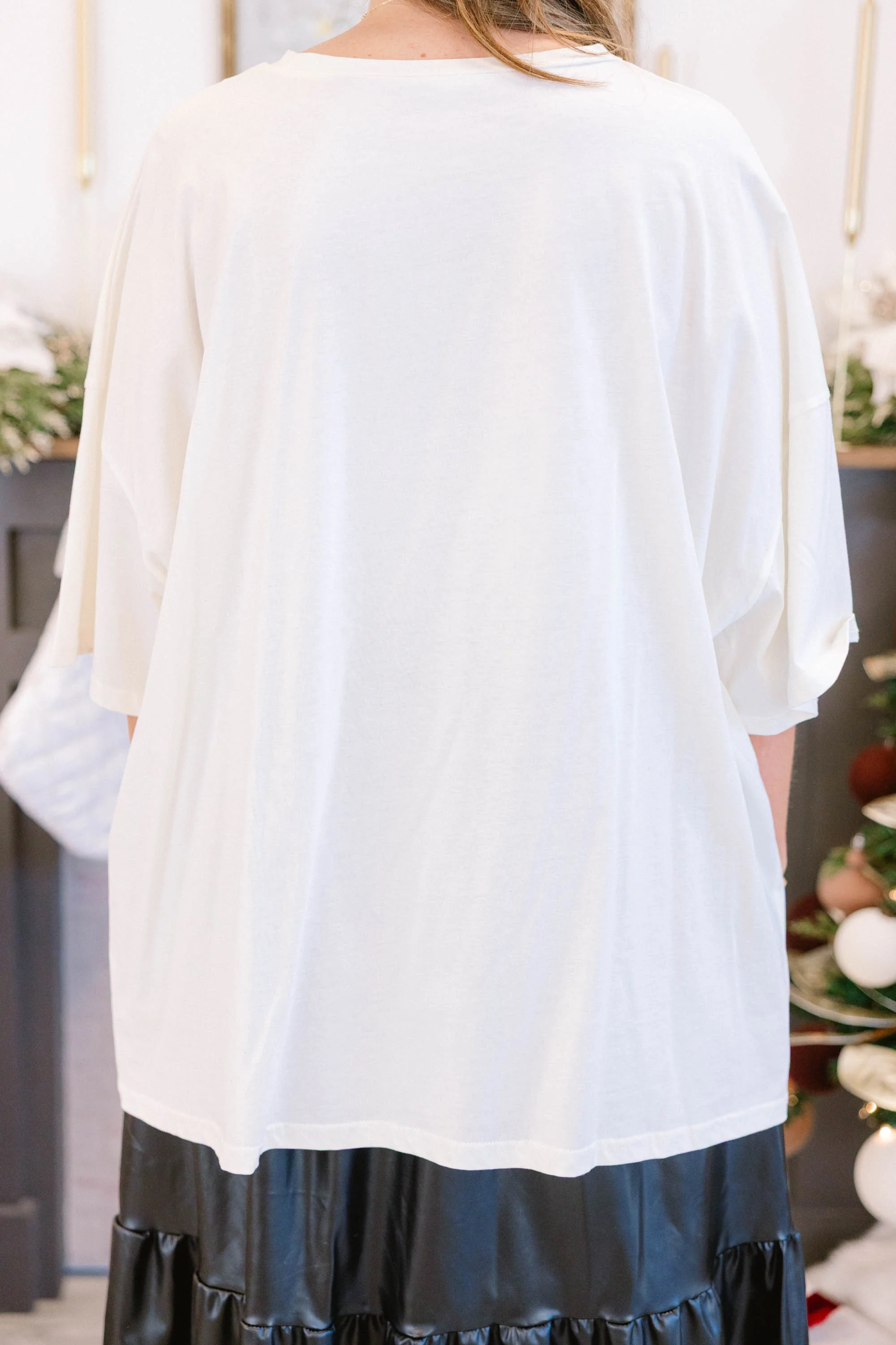 Beary Merry Christmas Boyfriend Tee, Ivory - Giverhouse