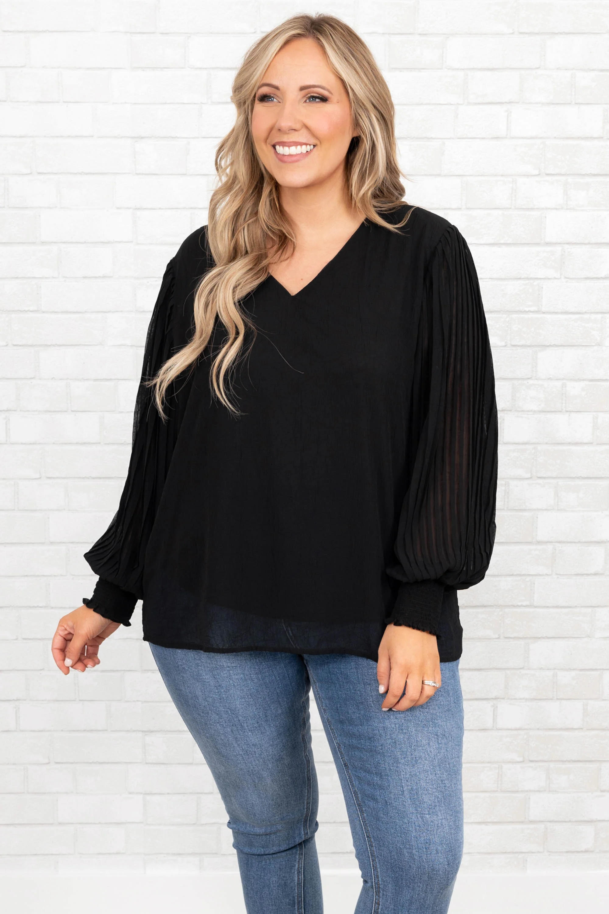Unwritten Moments Blouse, Black - Giverhouse